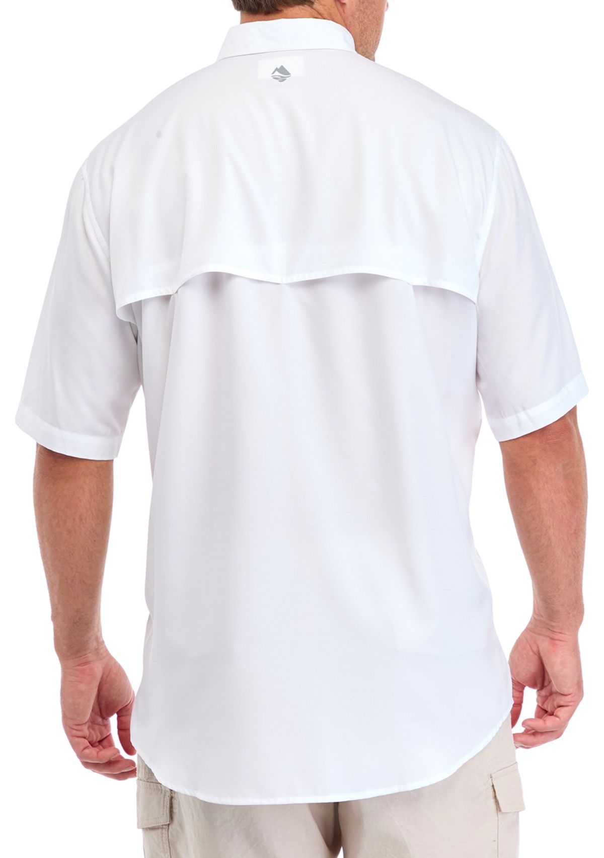 Big & Tall Short Sleeve Solid Fishing Shirt