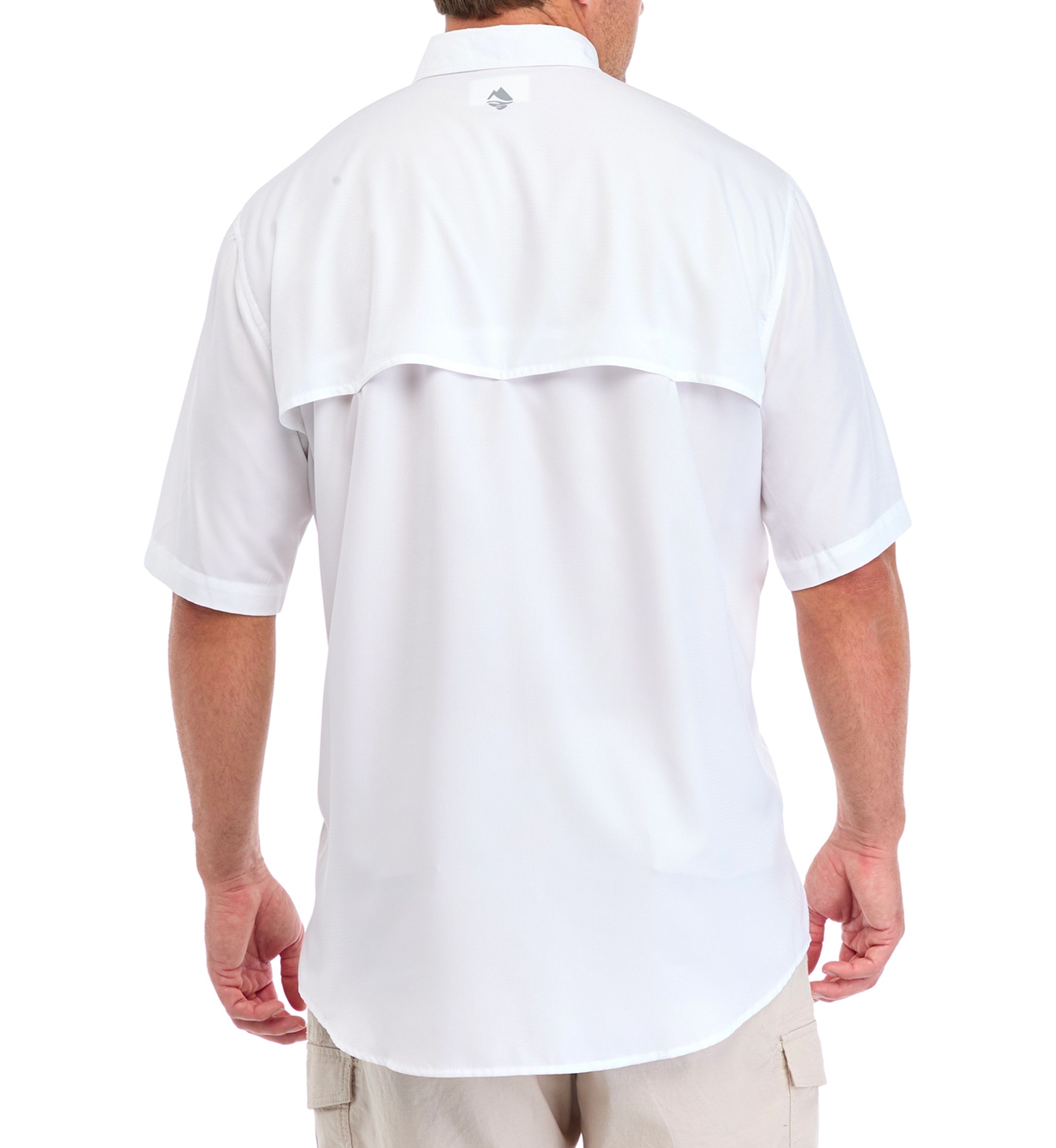 Big & Tall Short Sleeve Solid Fishing Shirt