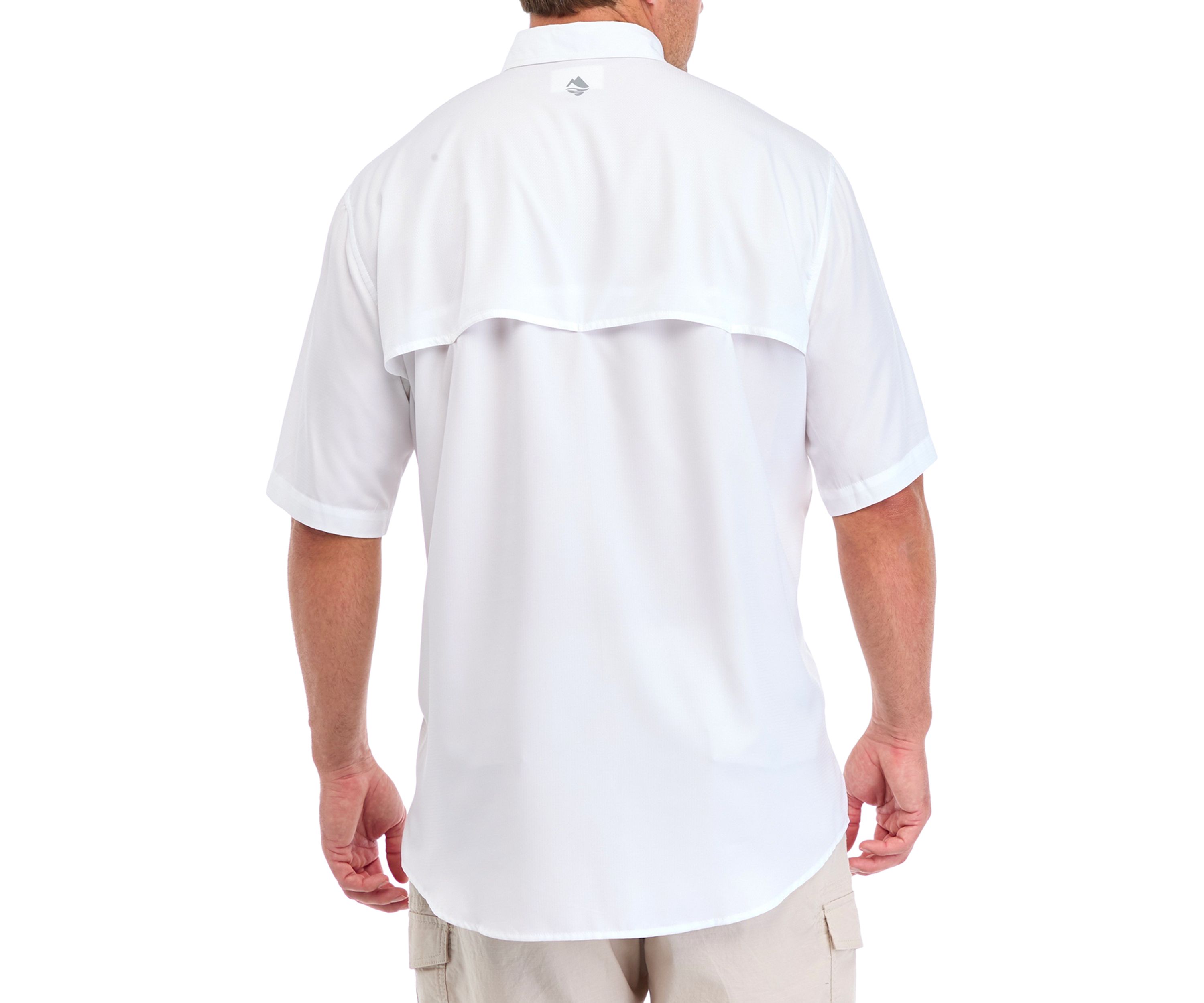 Big & Tall Short Sleeve Solid Fishing Shirt