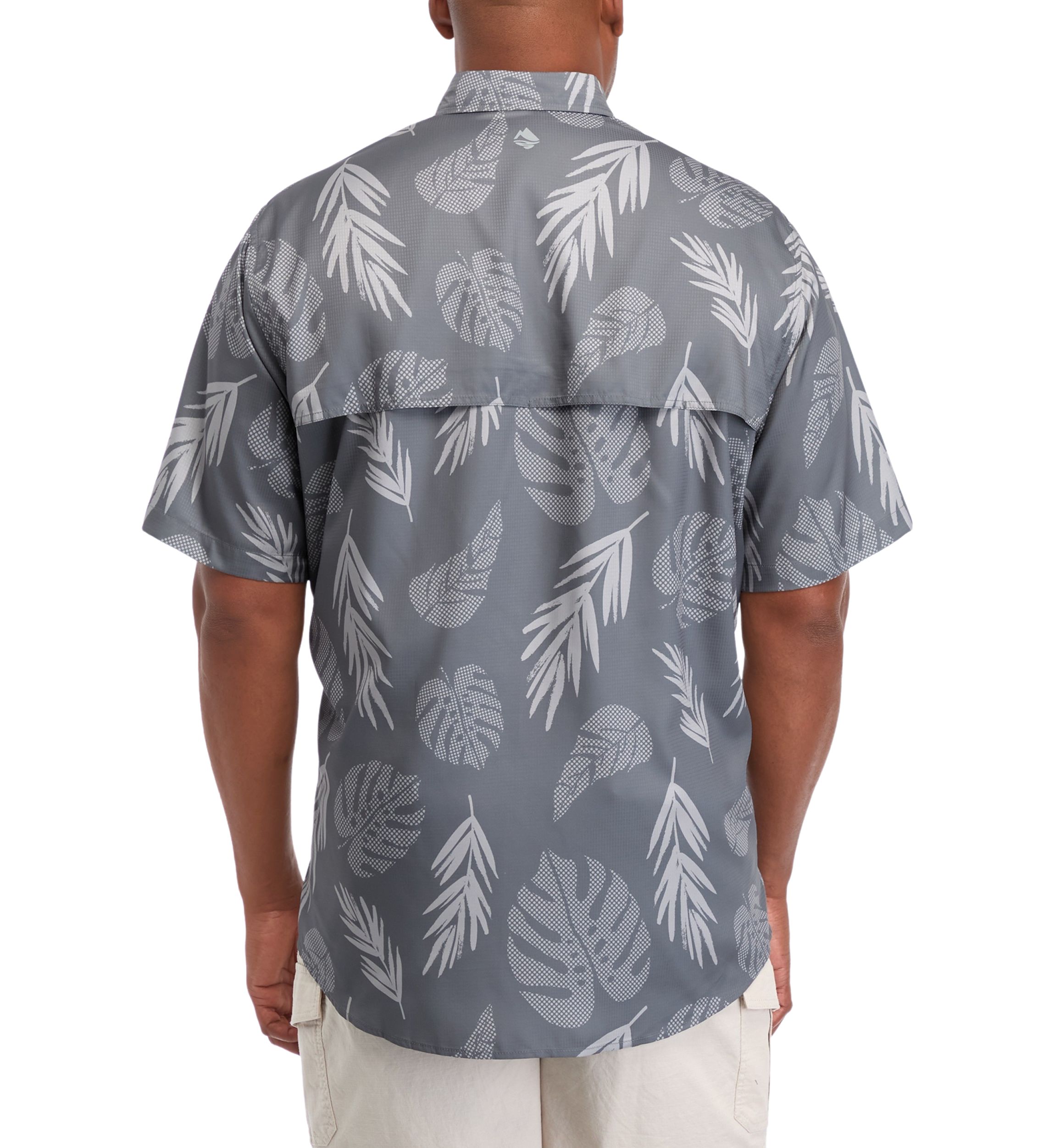Big & Tall Short Sleeve Printed Fishing Shirt 