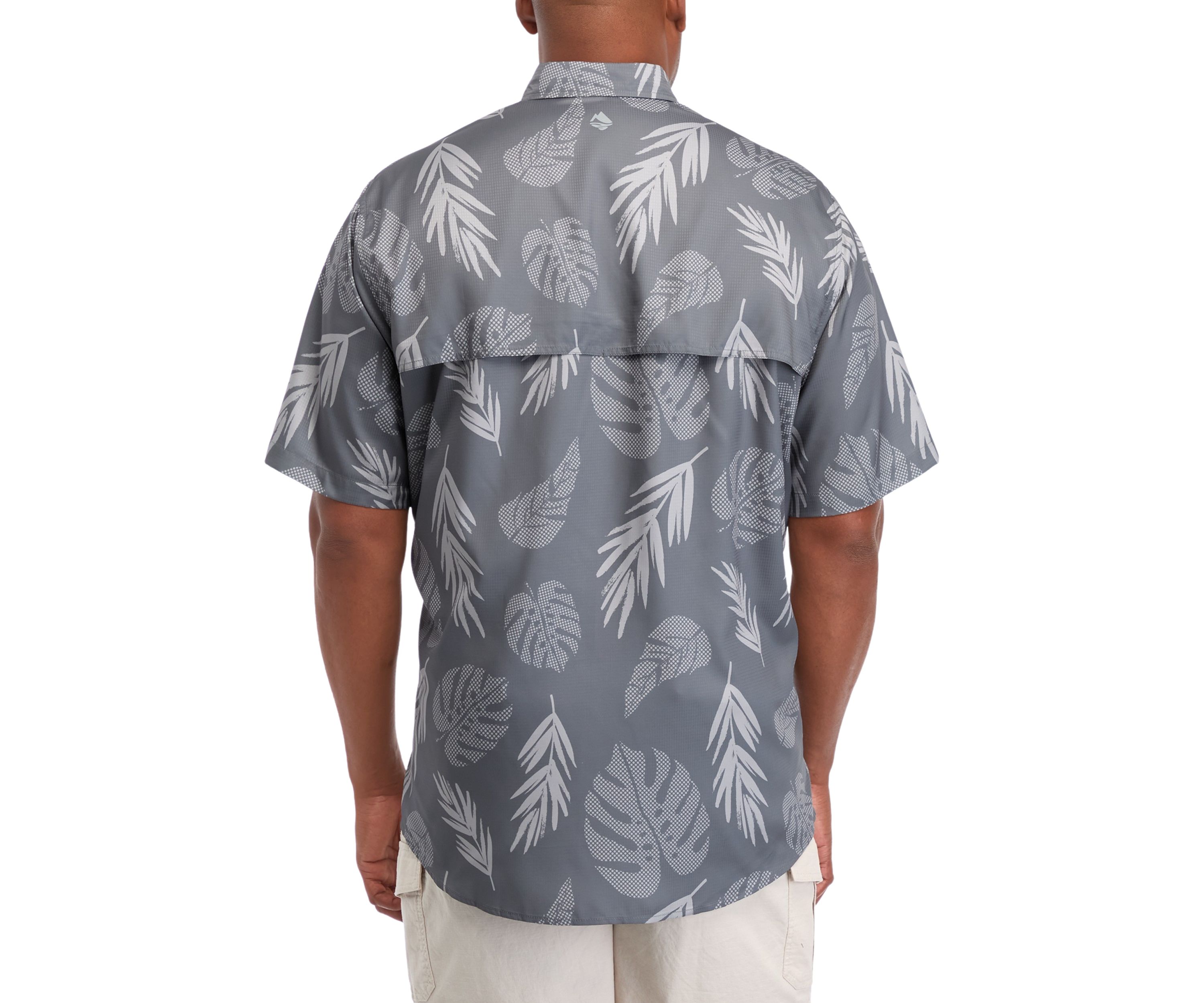 Big & Tall Short Sleeve Printed Fishing Shirt 