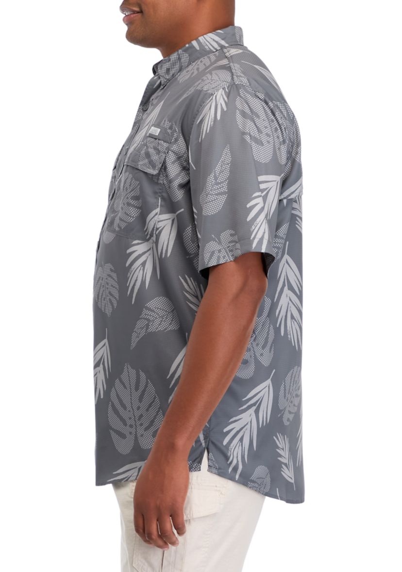 Big & Tall Short Sleeve Printed Fishing Shirt 