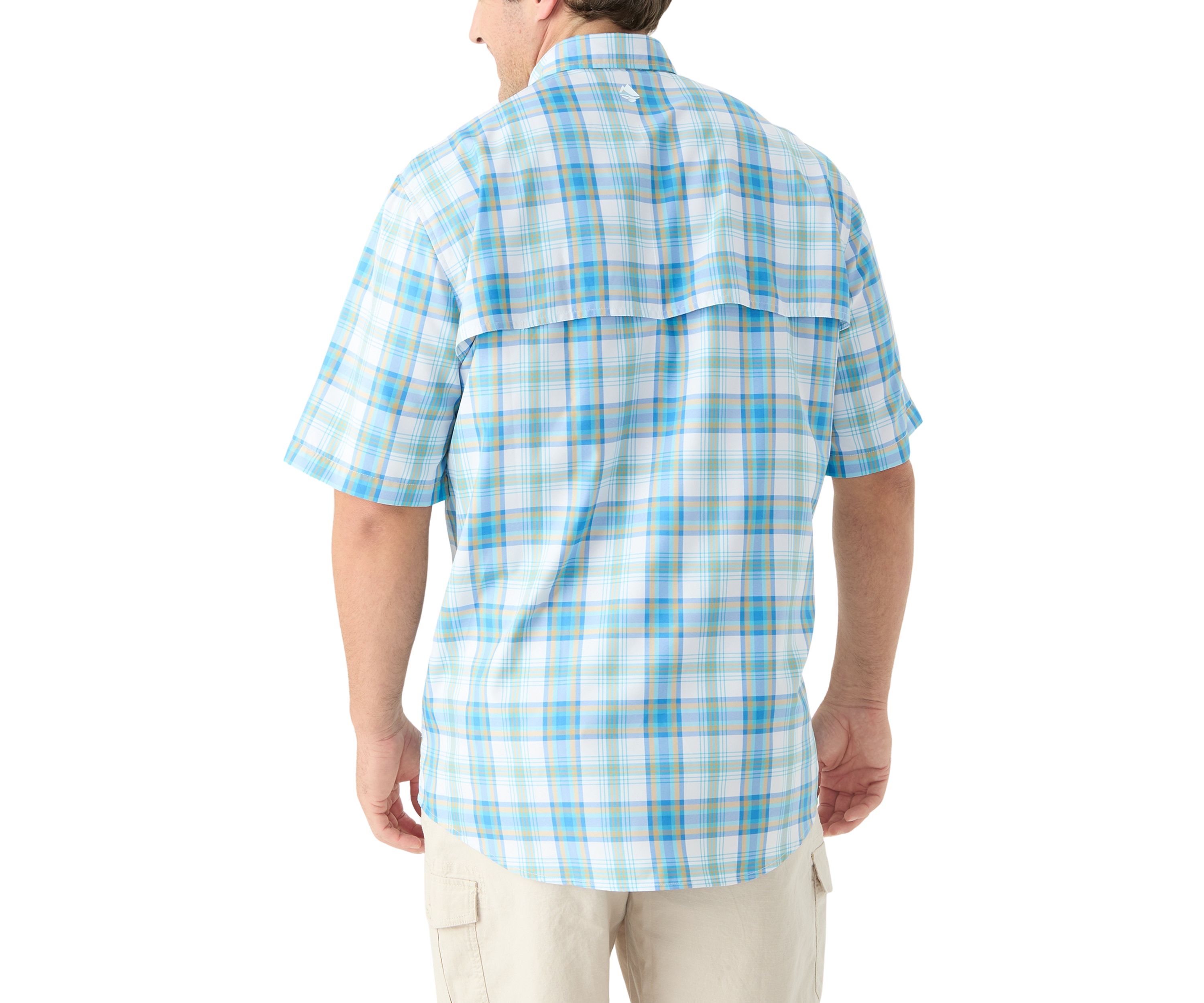 Big & Tall Short Sleeve Yarn Dyed Fishing Shirt