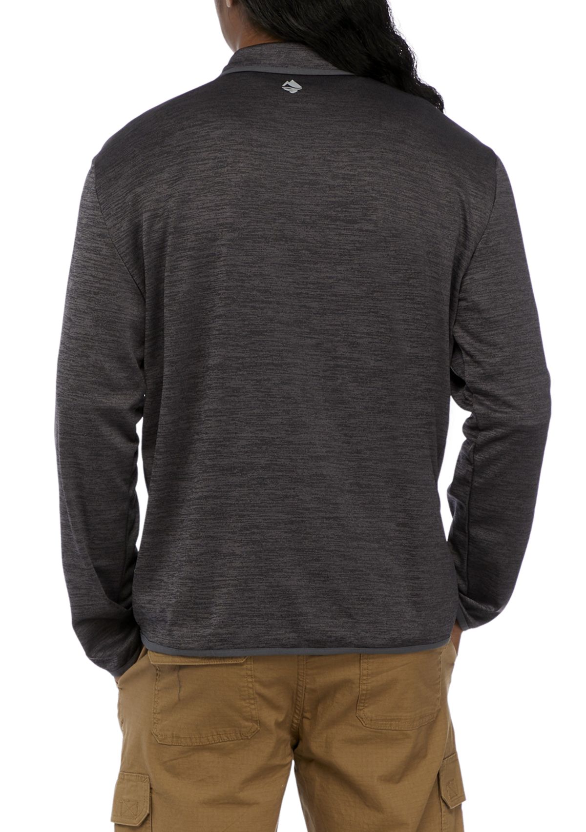 Long Sleeve Quarter Zip Mock Neck Pullover