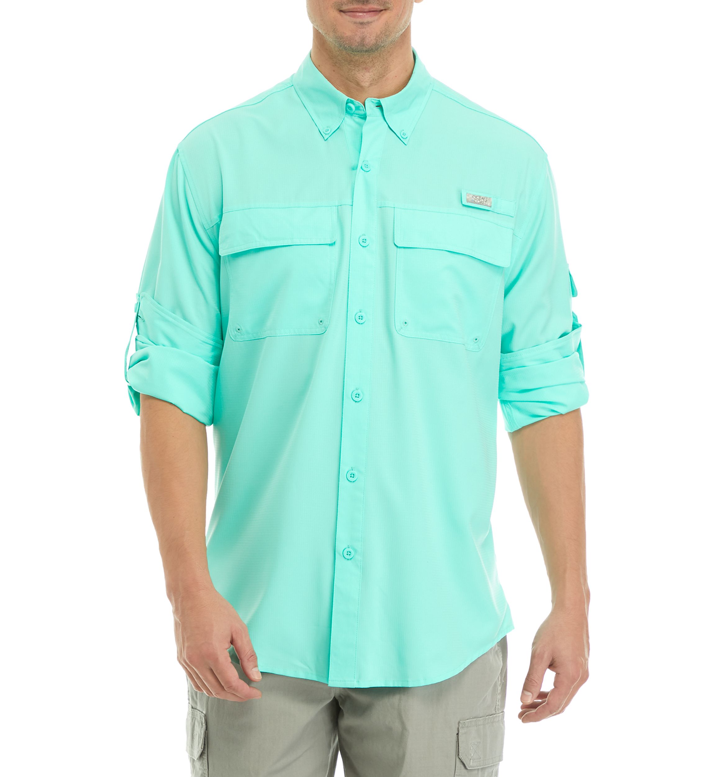 Long Sleeve Solid Fishing Shirt 