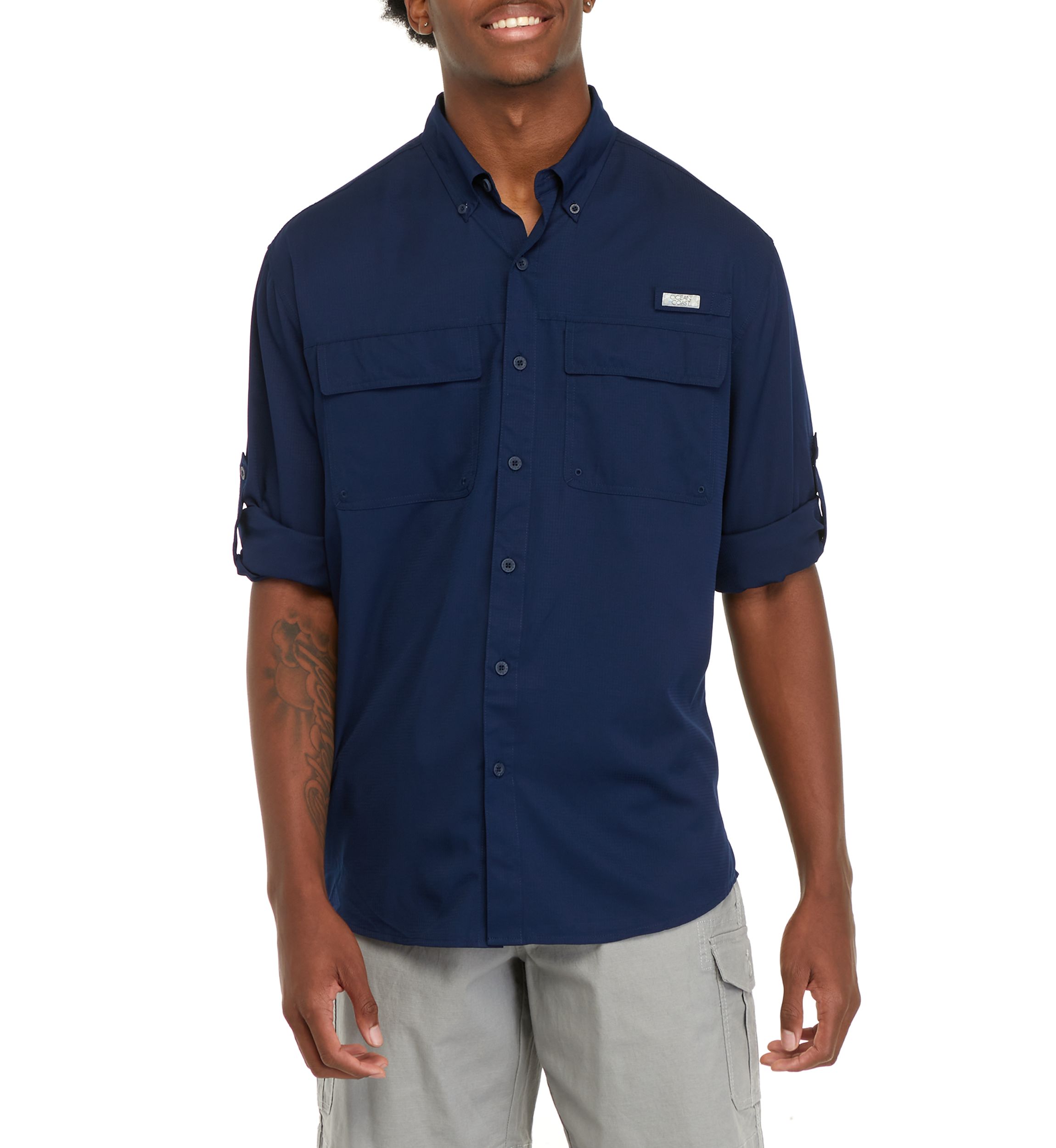 Mens Long Sleeve Fishing Shirt 