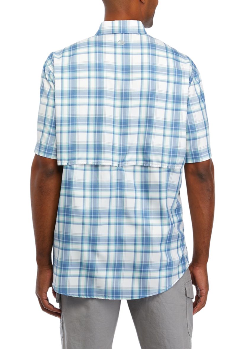 Short Sleeve Yarn Dye Fishing Shirt