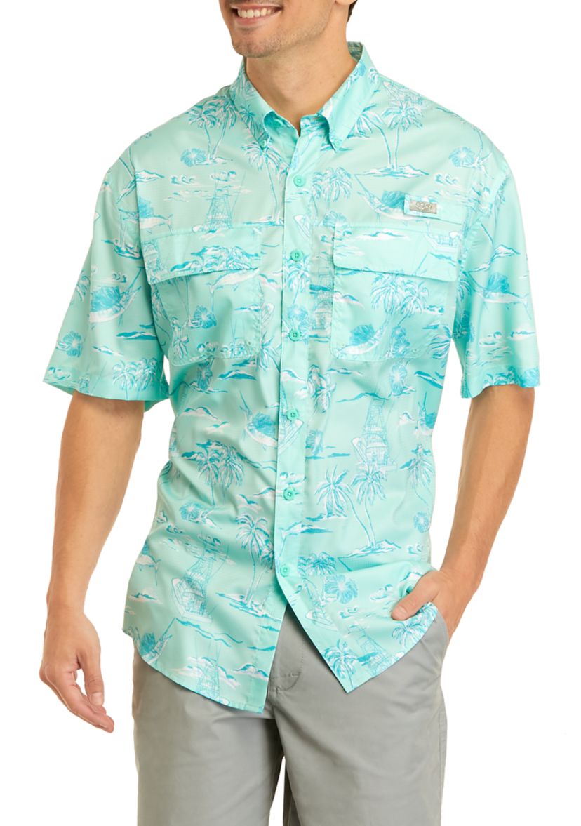 Short Sleeve Printed Fishing Shirt