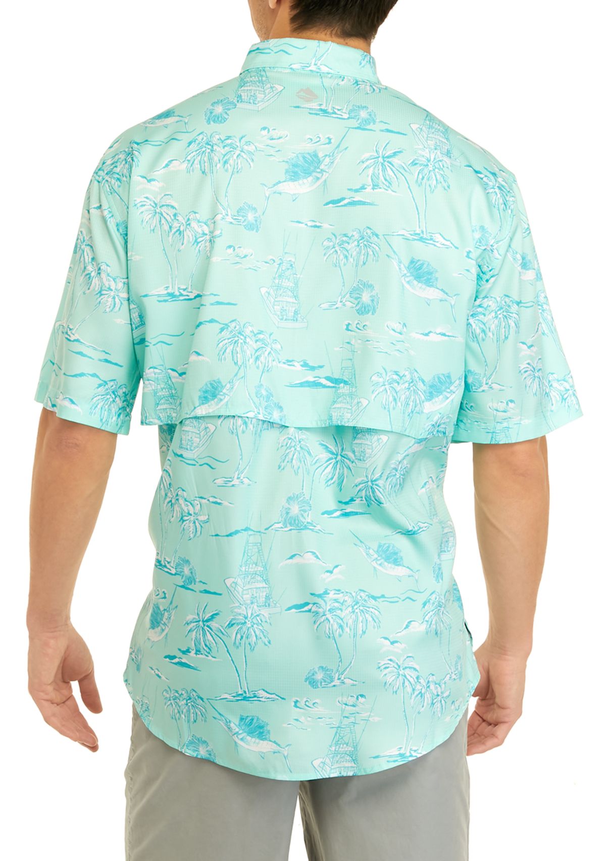 Ocean + Coast® Short Sleeve Printed Fishing Shirt | Belk