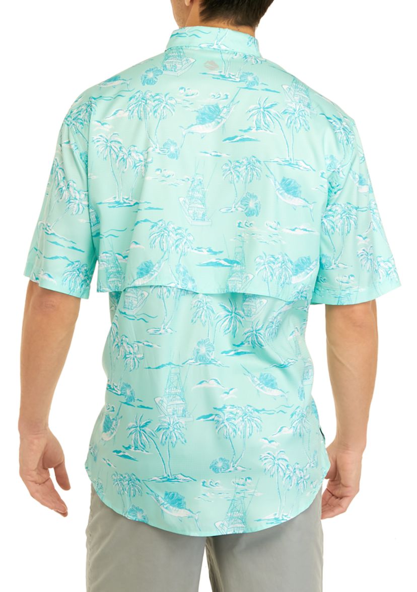 Short Sleeve Printed Fishing Shirt