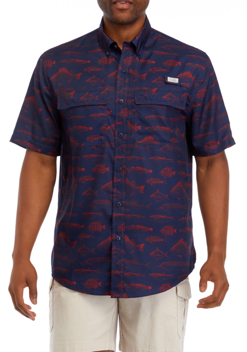 Short Sleeve Printed Fishing Shirt 