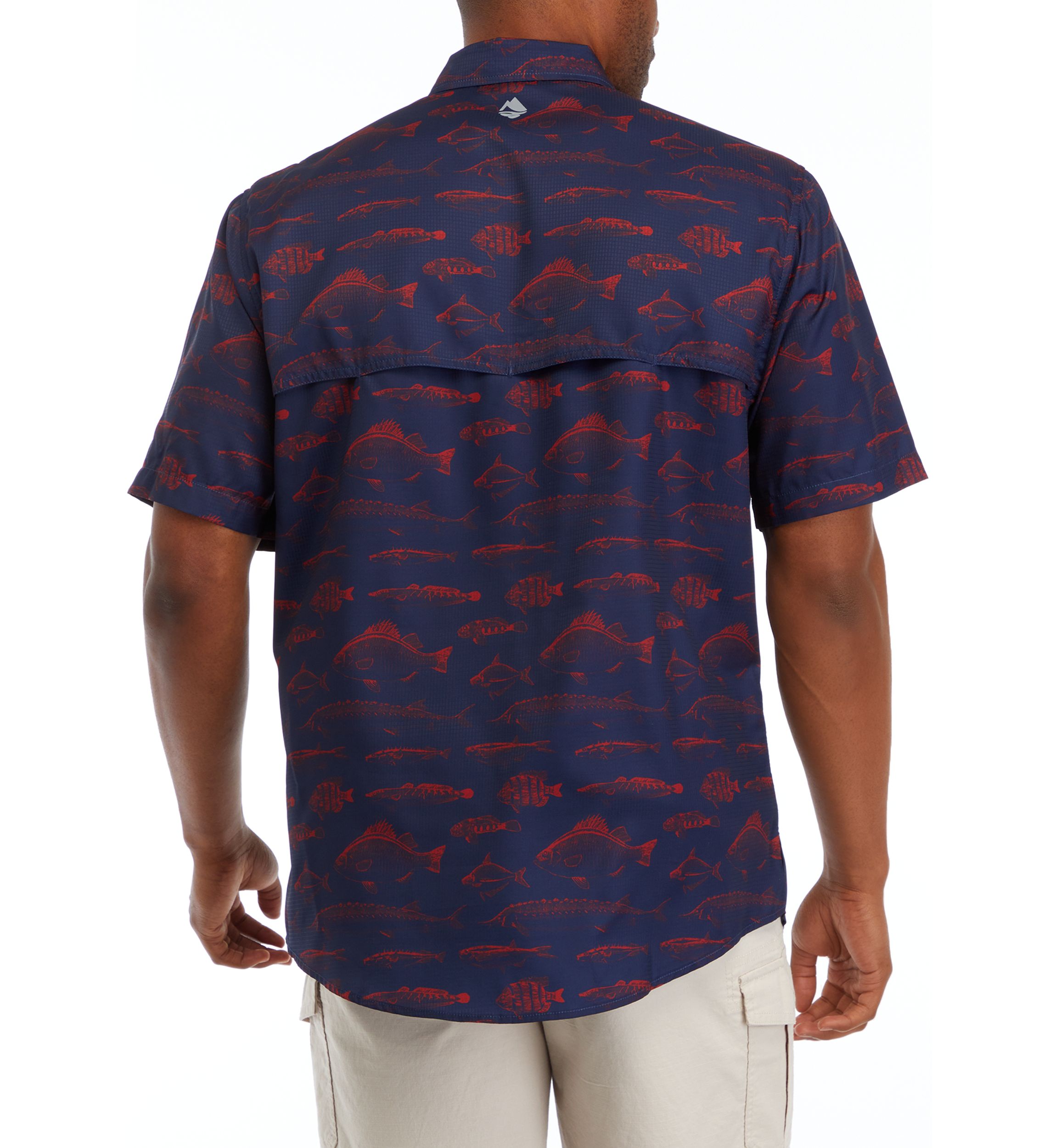 Short Sleeve Printed Fishing Shirt 