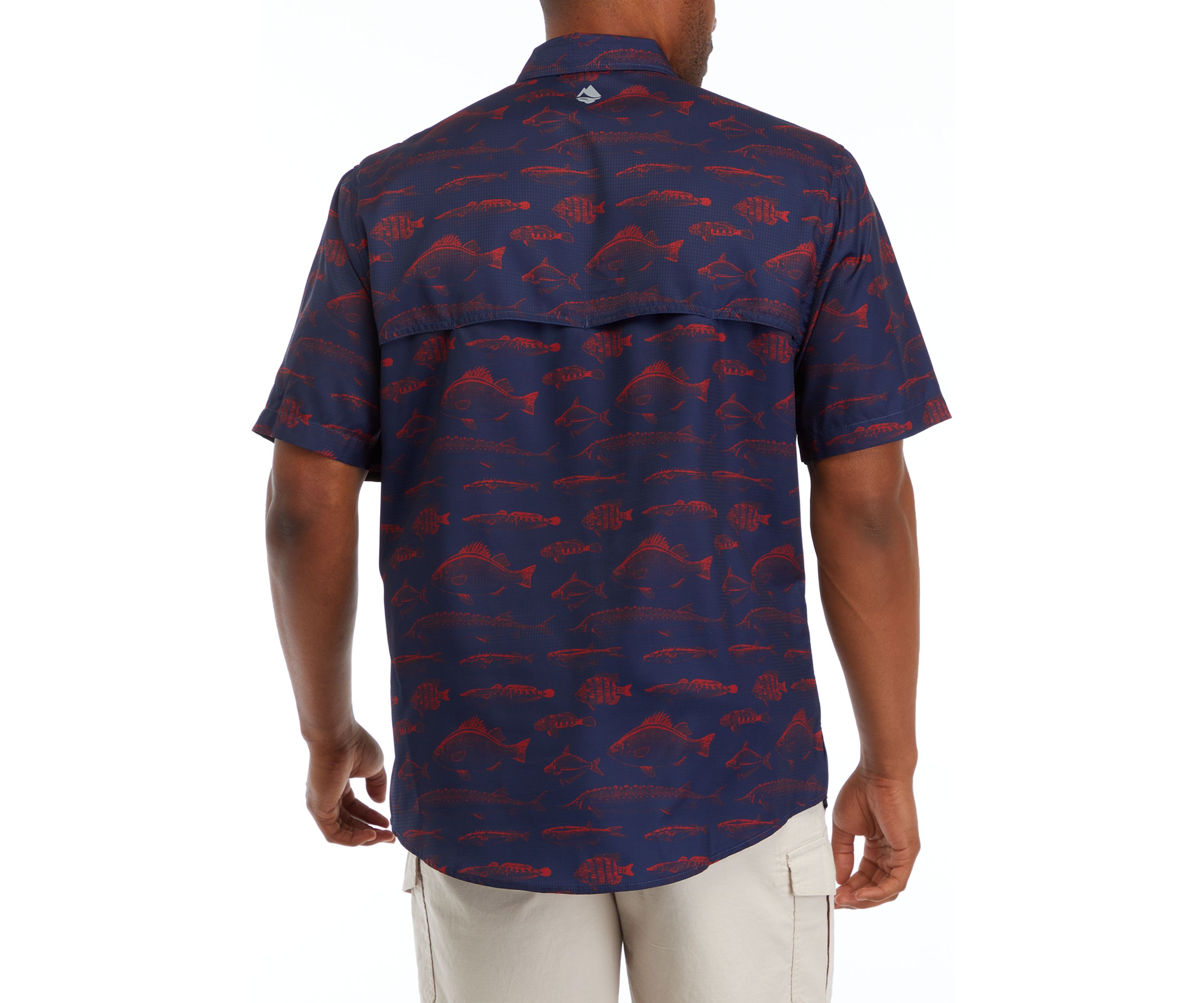 Short Sleeve Printed Fishing Shirt 