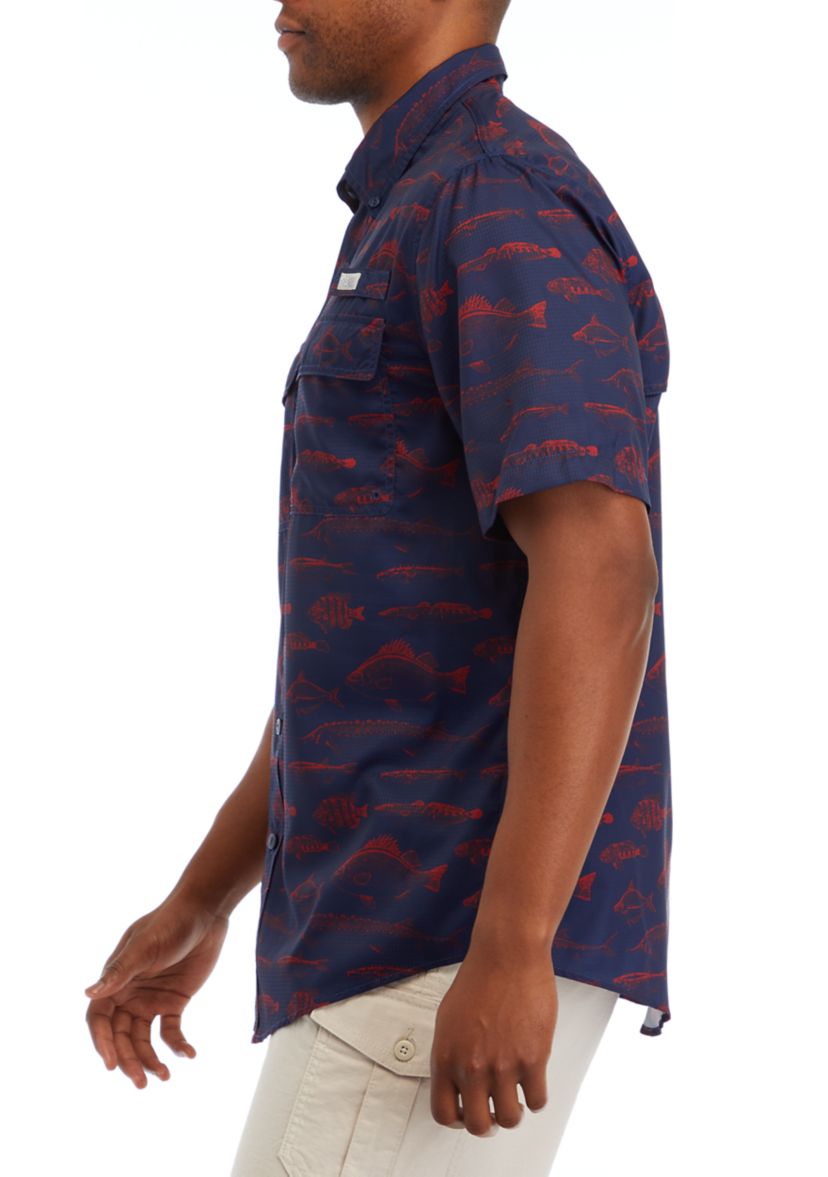 Short Sleeve Printed Fishing Shirt 