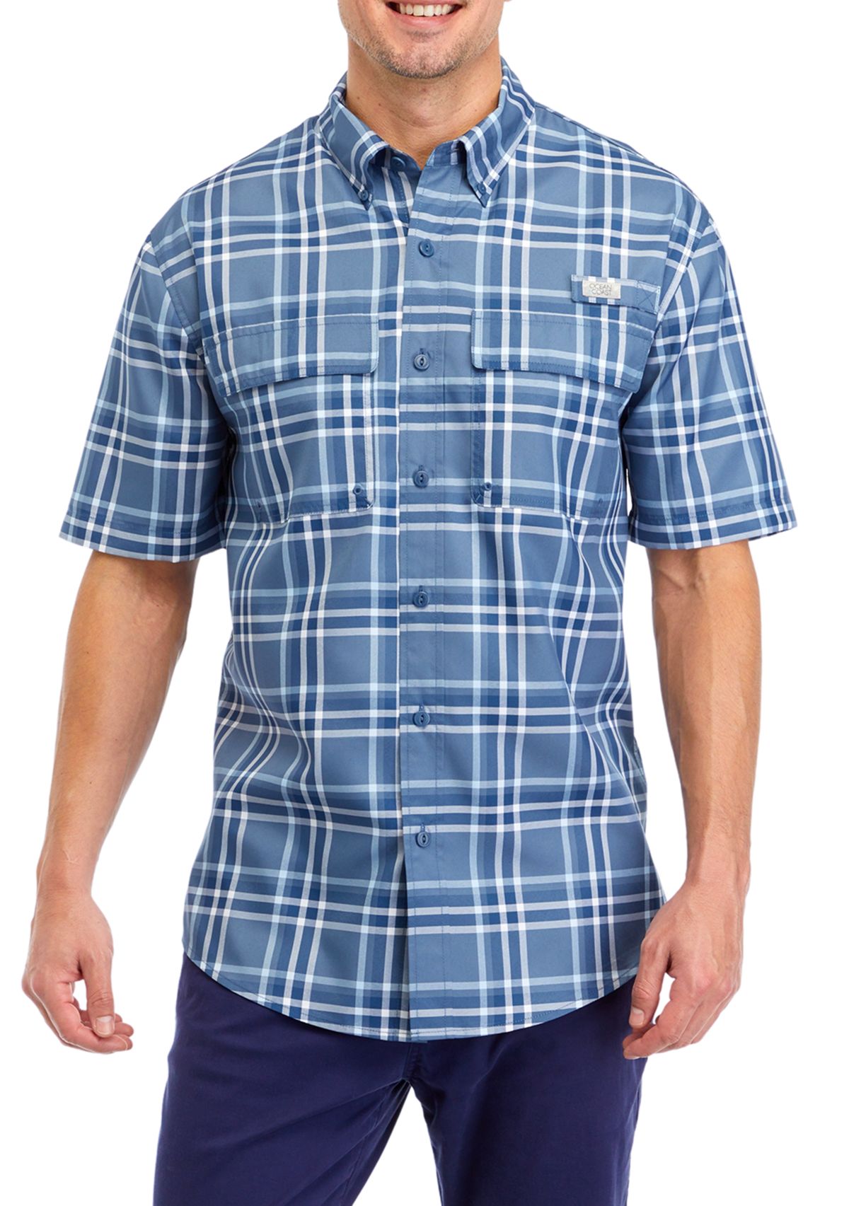 Printed Short Sleeve Fishing Shirt