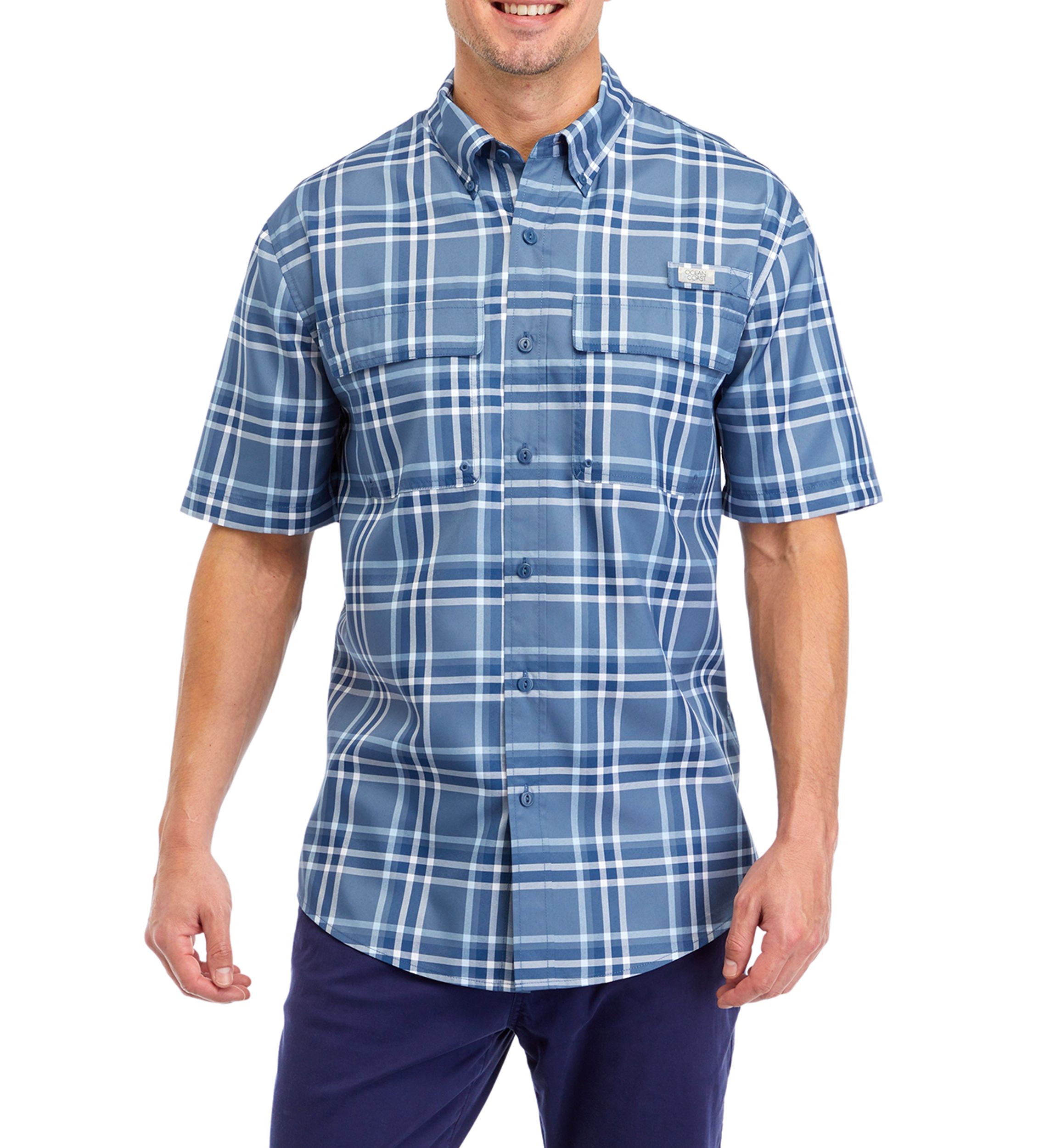 Printed Short Sleeve Fishing Shirt