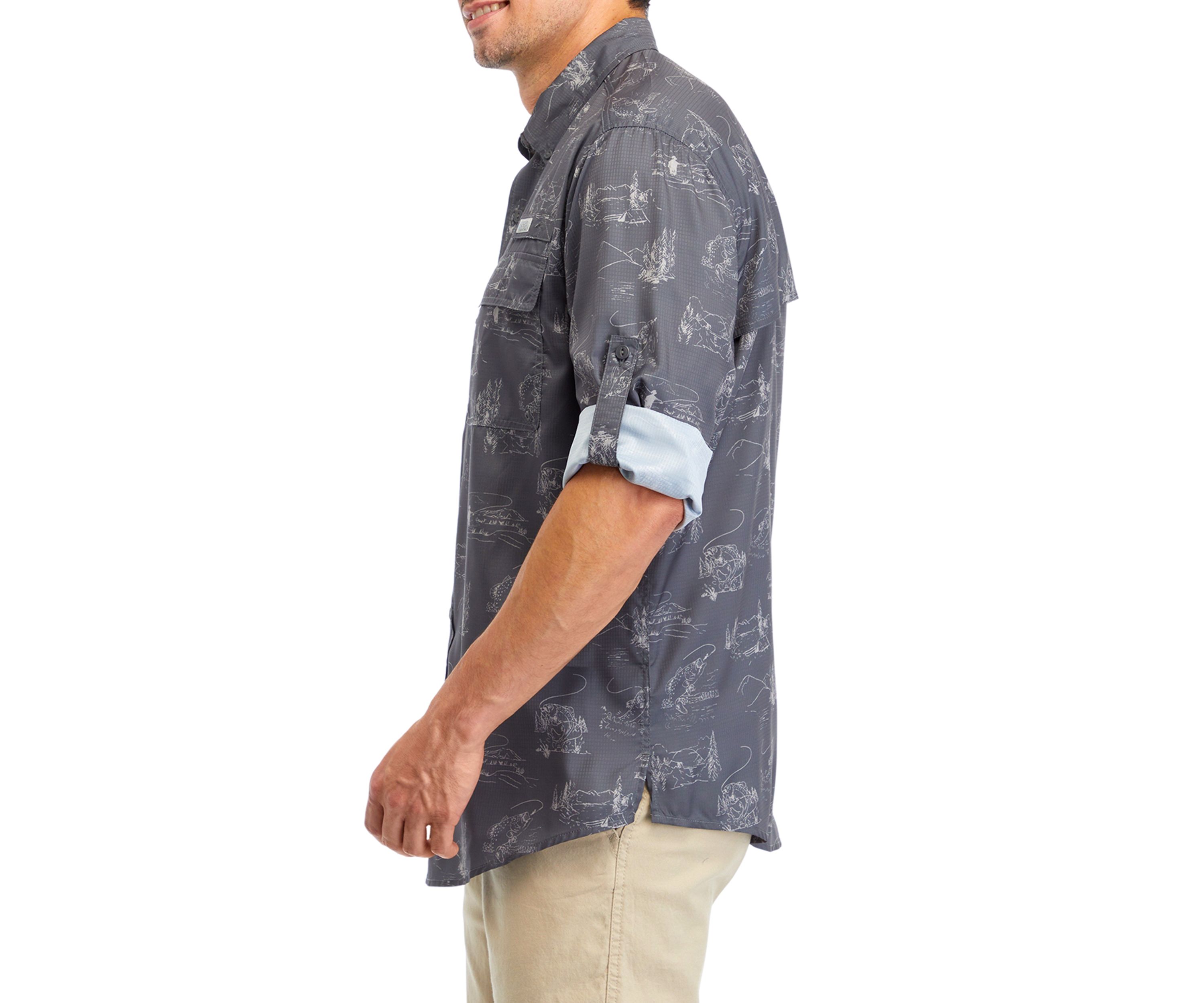 Long Sleeve Printed Fishing Shirt 