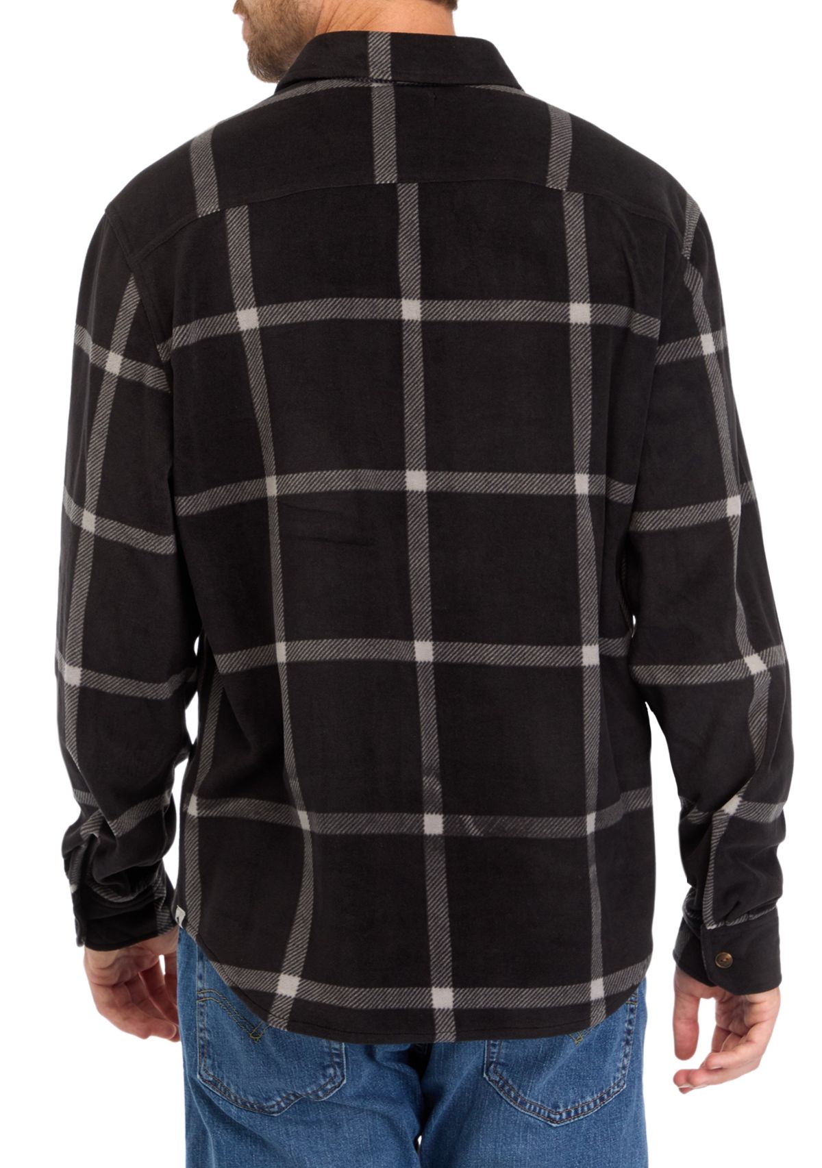 Long Sleeve Printed Polar Fleece Shirt