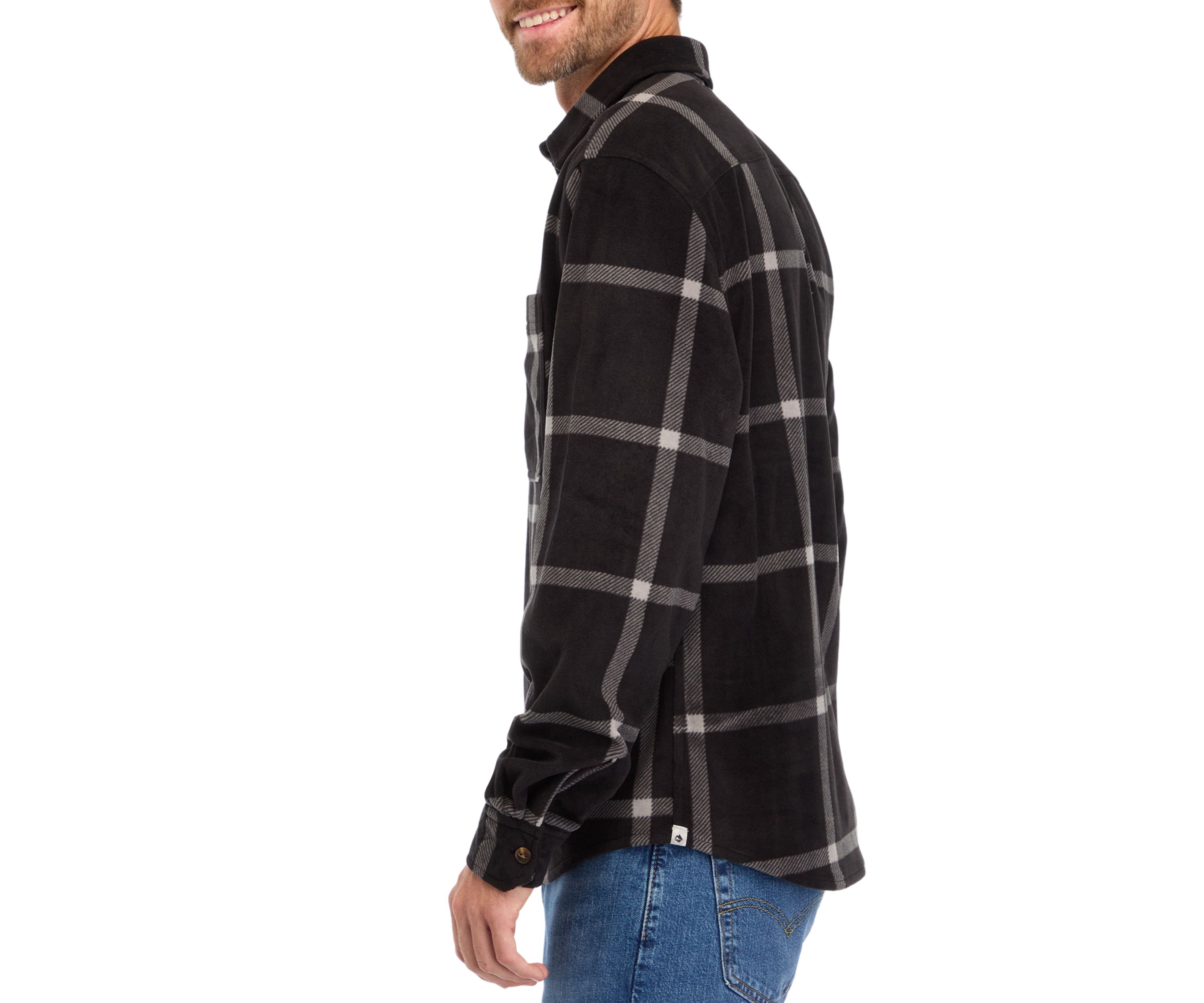 Long Sleeve Printed Polar Fleece Shirt