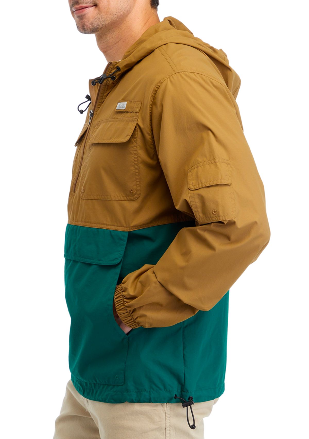 Color Block Fishing Anorak Jacket