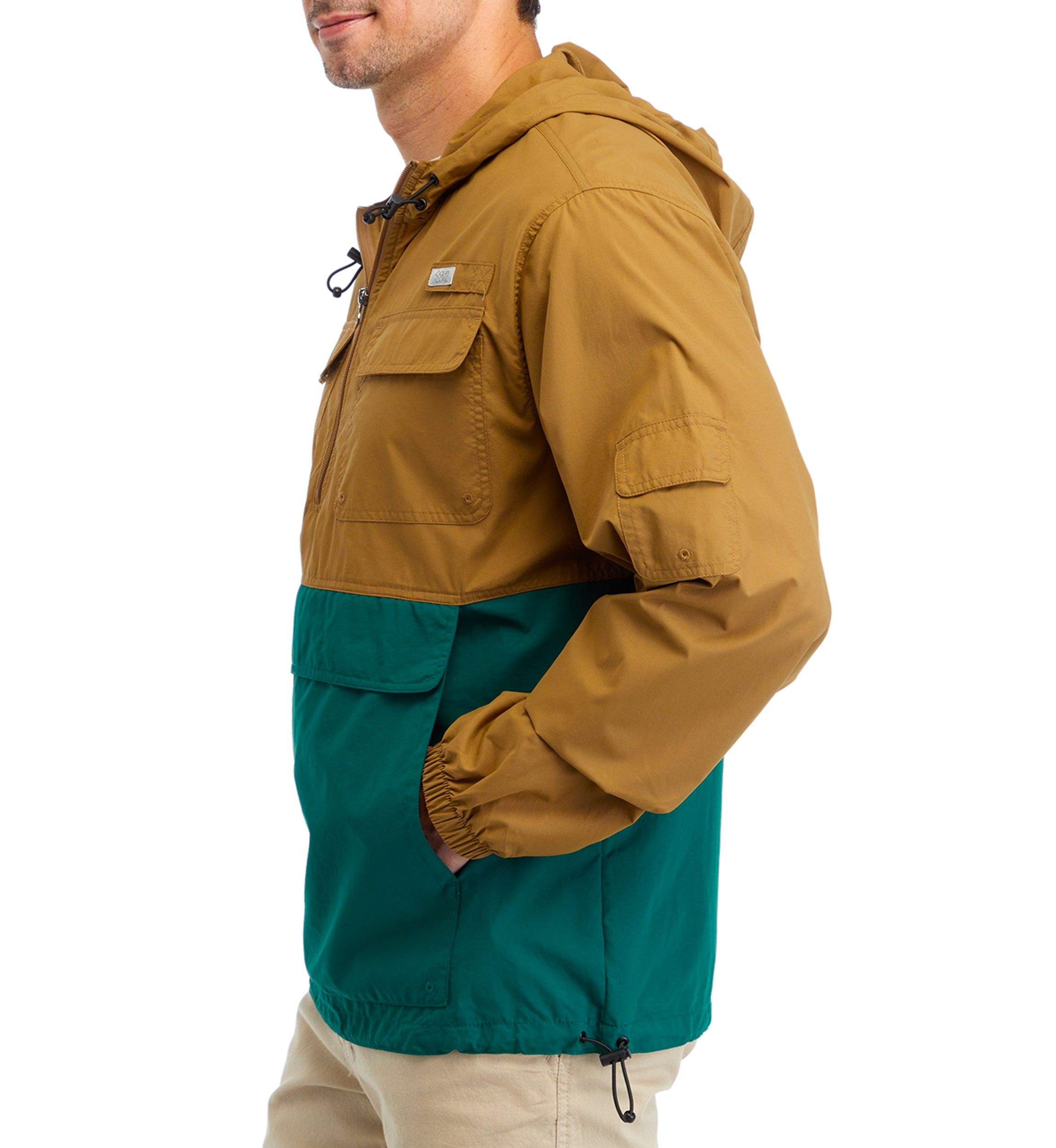 Color Block Fishing Anorak Jacket