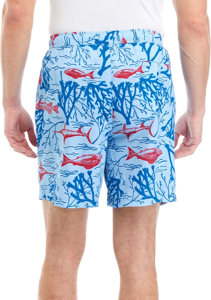 7" Printed Swim Trunks
