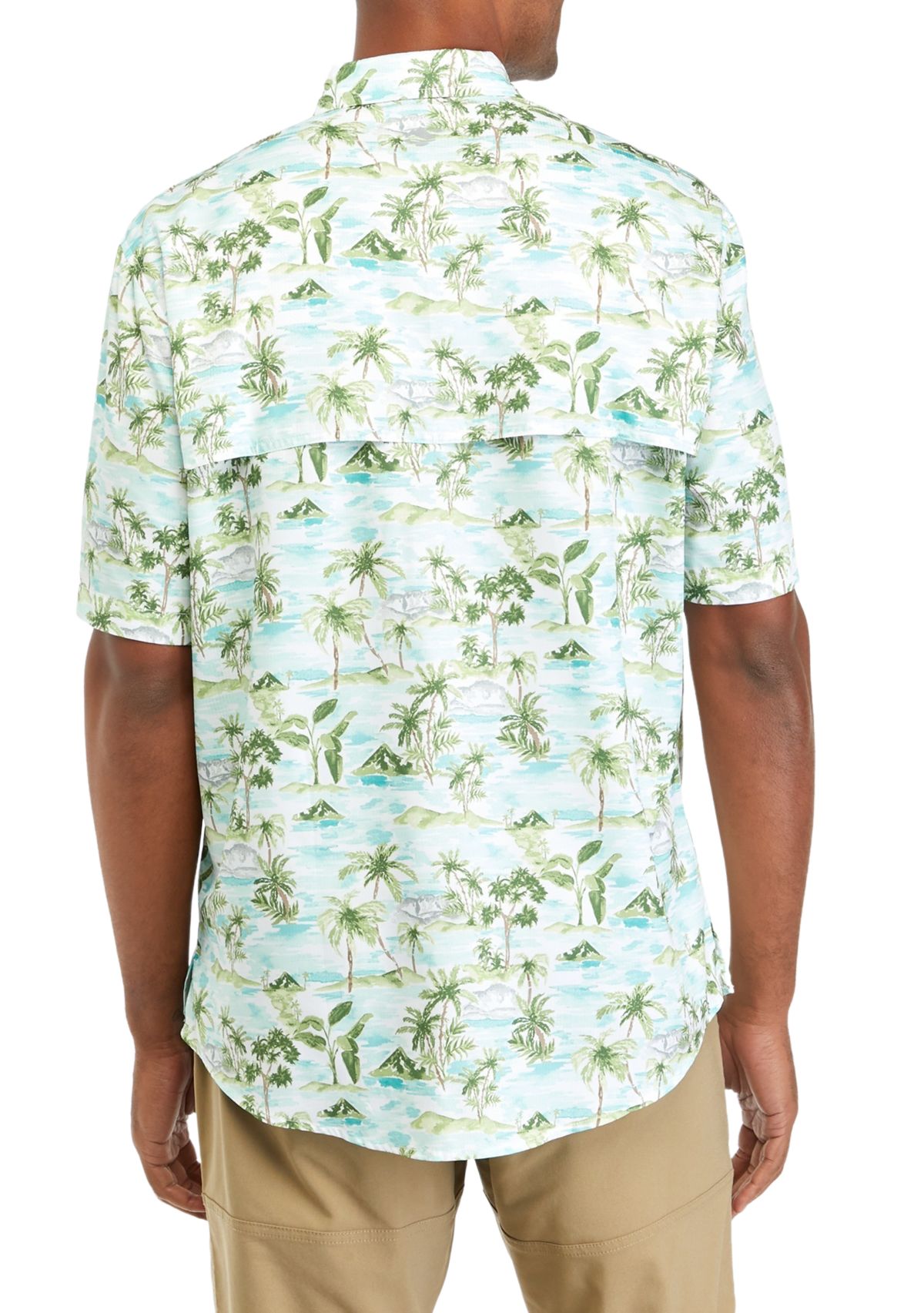 Short Sleeve Printed Button Down Shirt