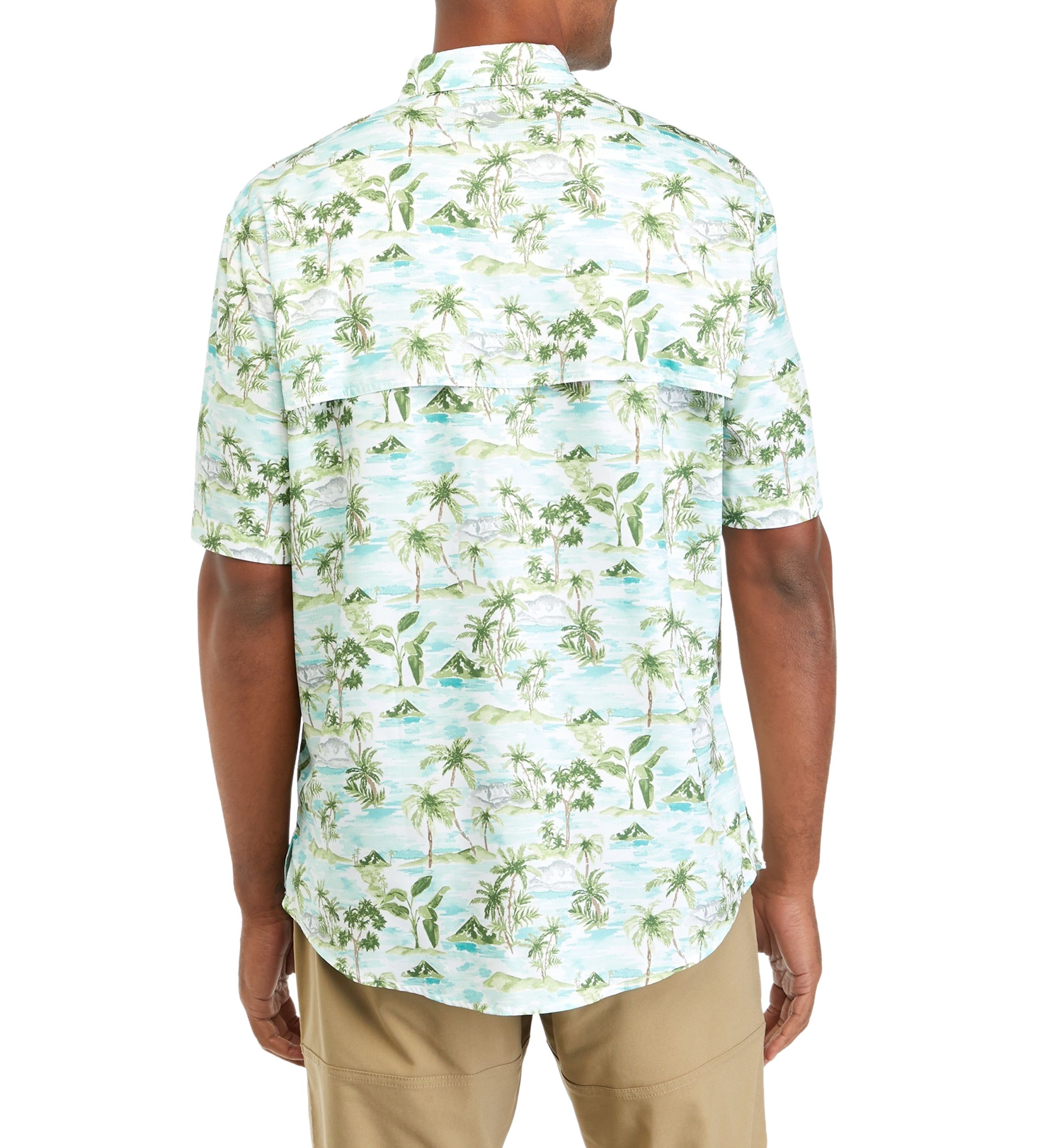 Short Sleeve Printed Button Down Shirt