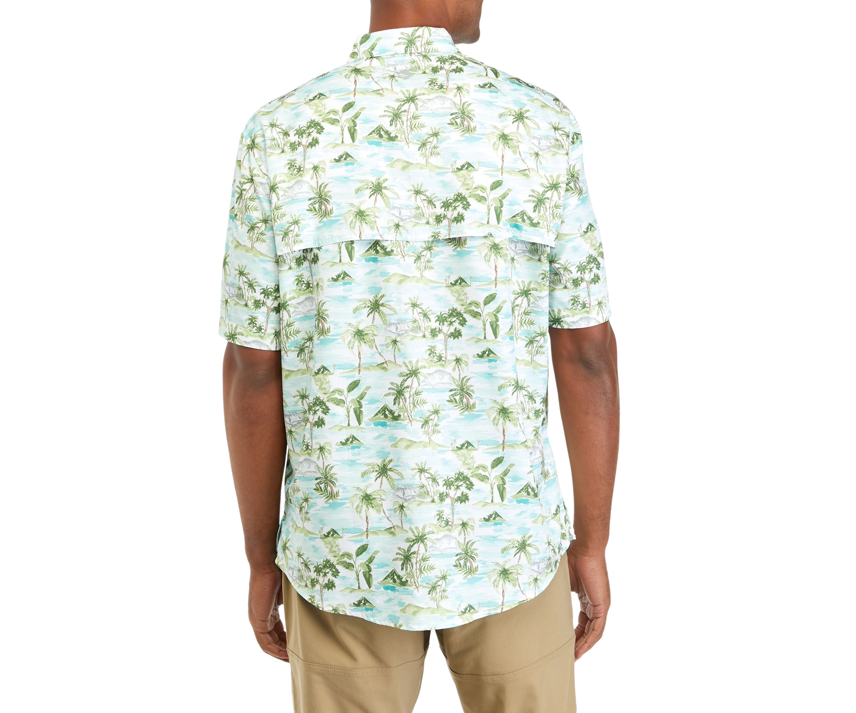 Short Sleeve Printed Button Down Shirt