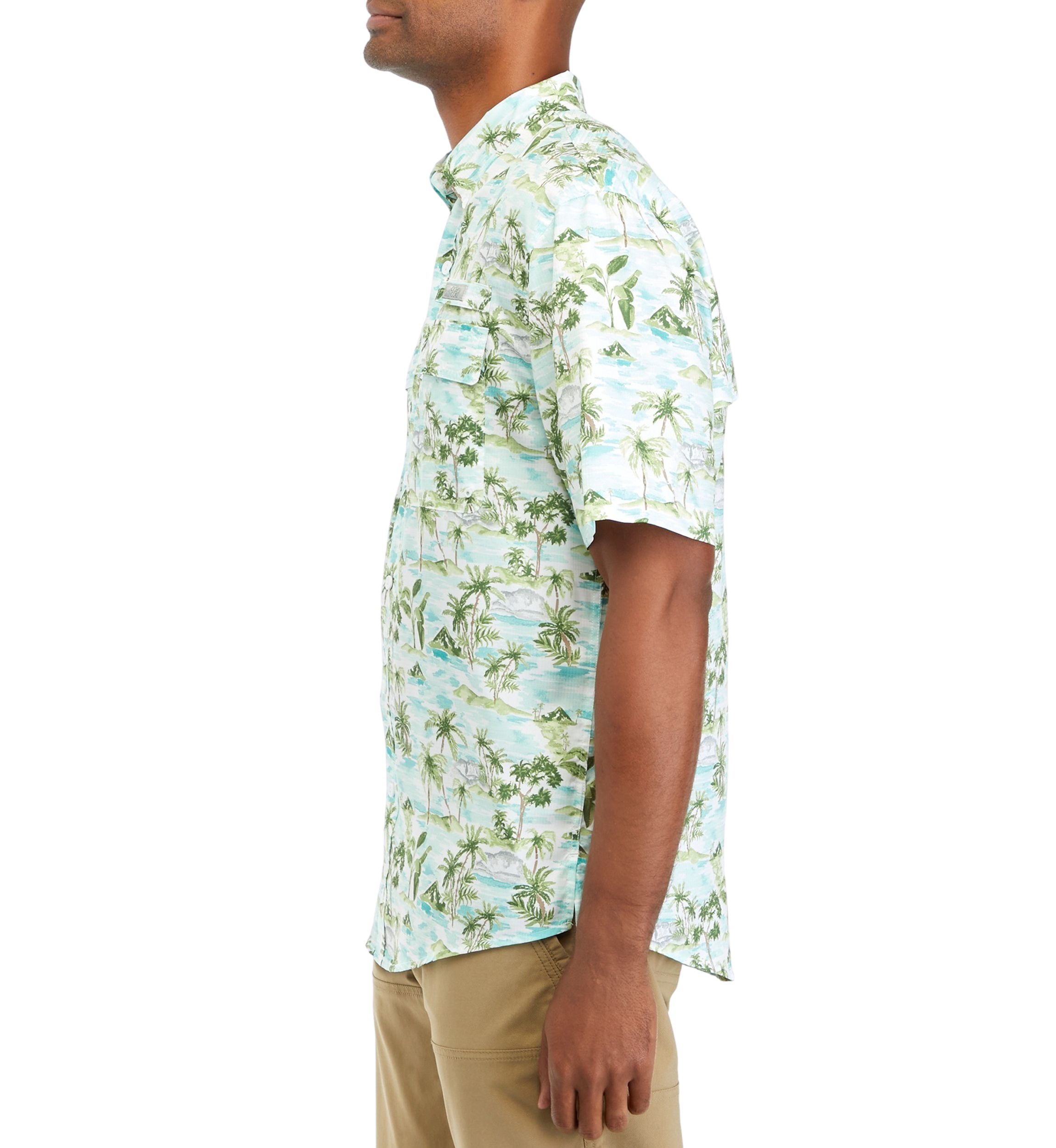 Short Sleeve Printed Button Down Shirt