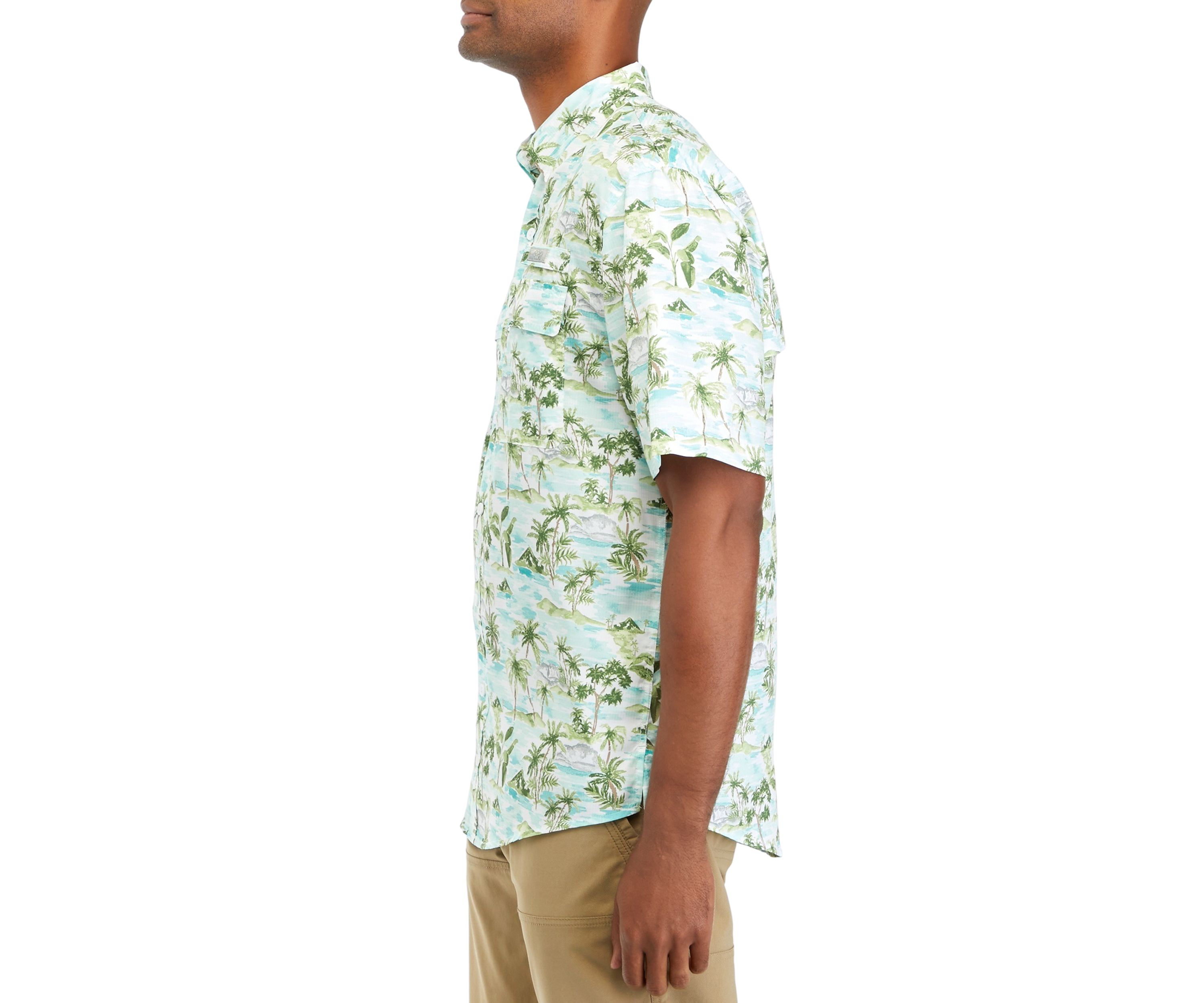 Short Sleeve Printed Button Down Shirt