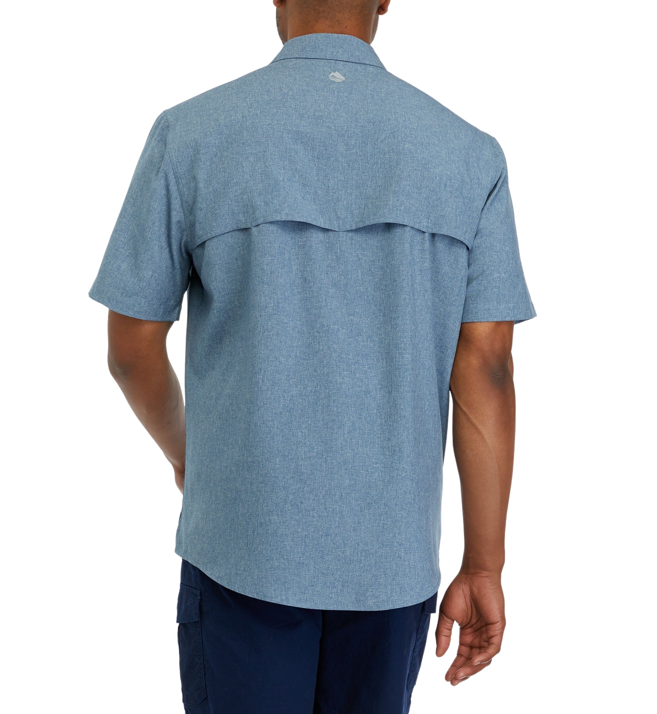 Short Sleeve Chambray Western Button Down Shirt