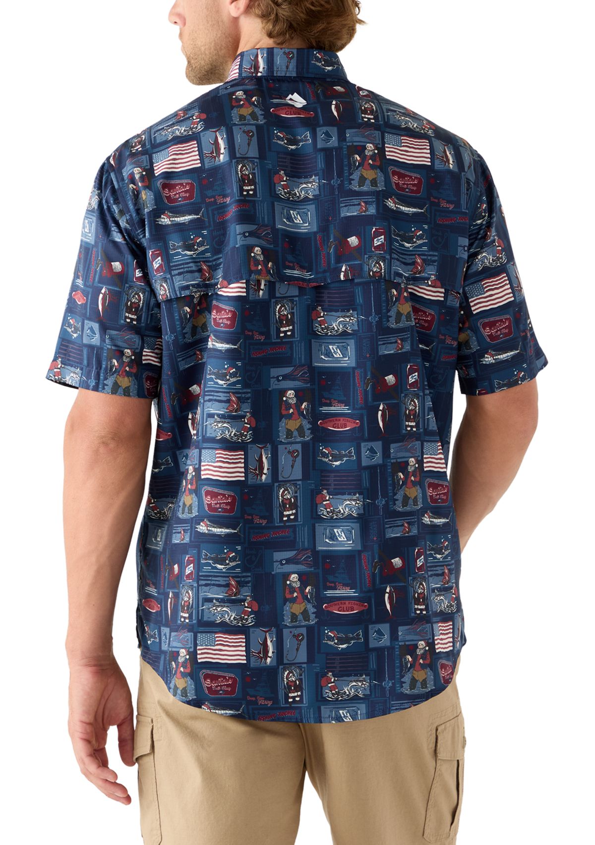 Short Sleeve Printed Fishing Shirt