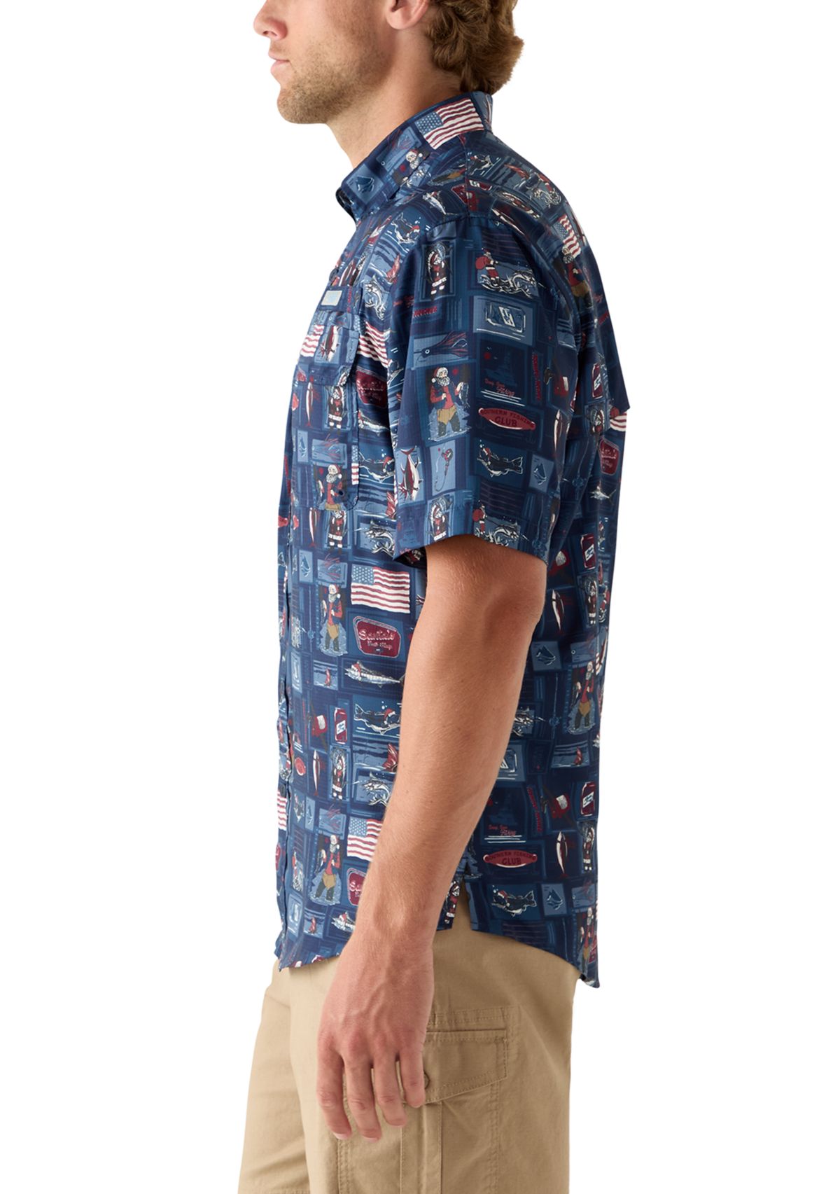 Short Sleeve Printed Fishing Shirt