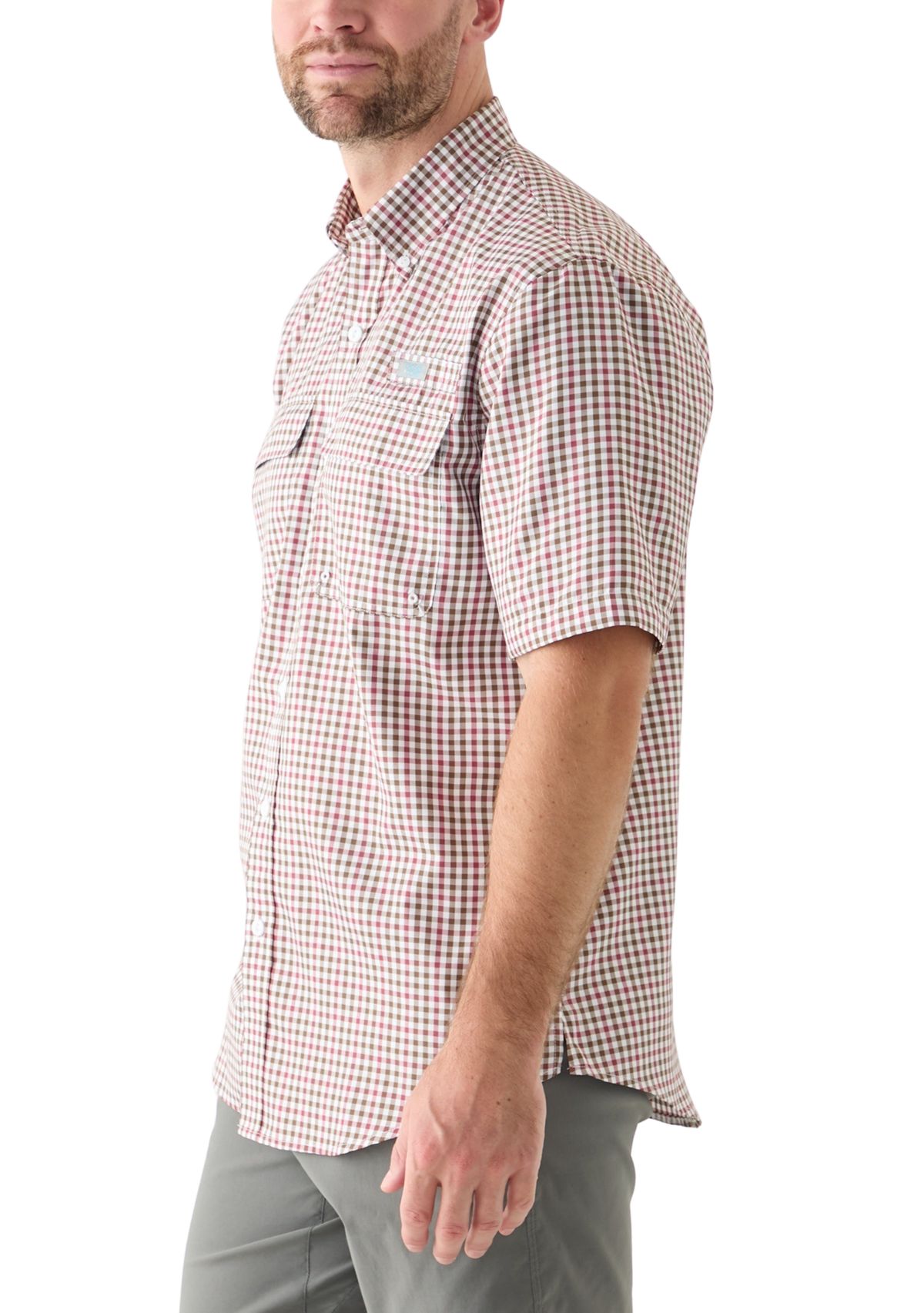 Short Sleeve Yarn Dyed Fishing Shirt