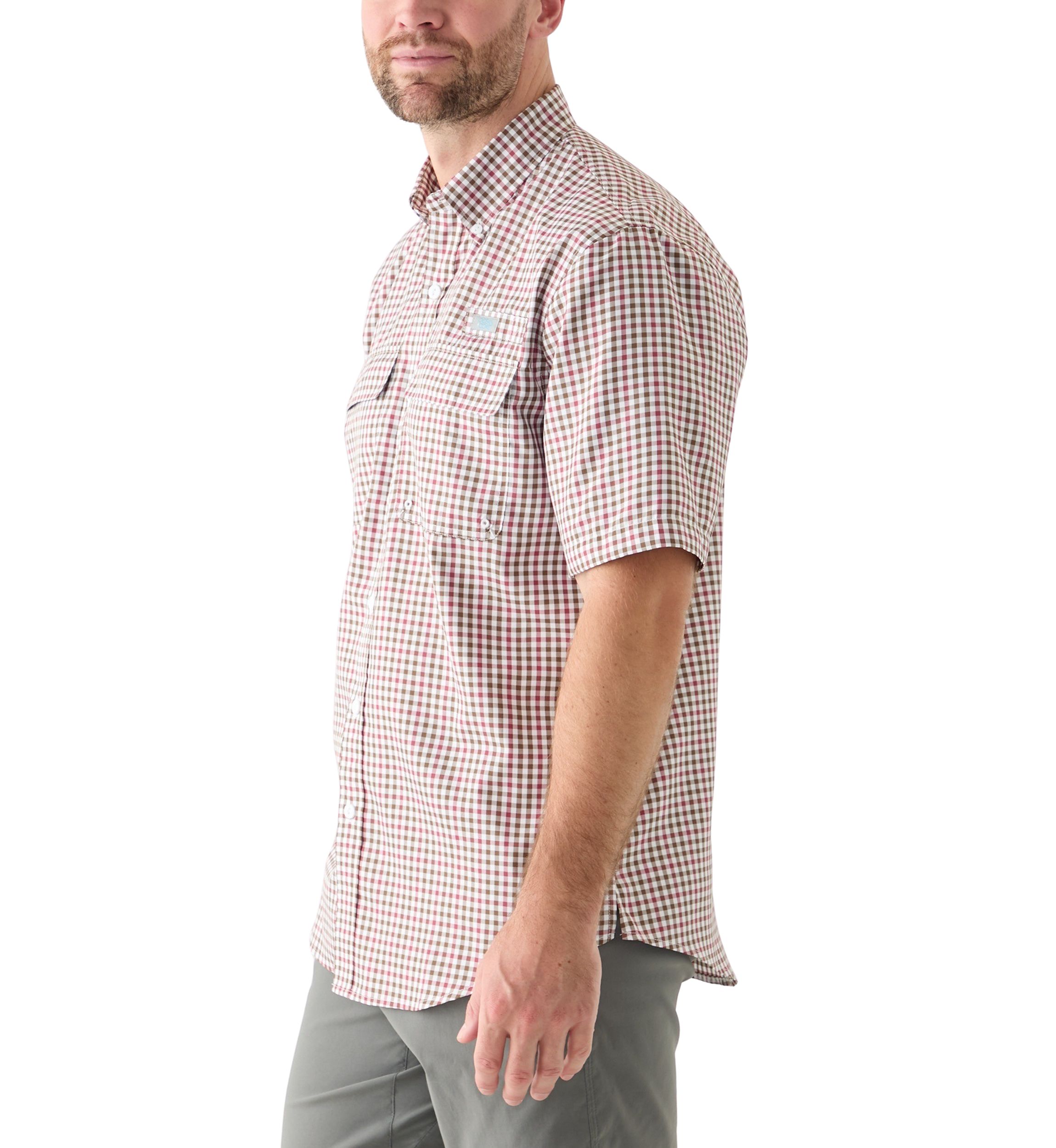 Short Sleeve Yarn Dyed Fishing Shirt