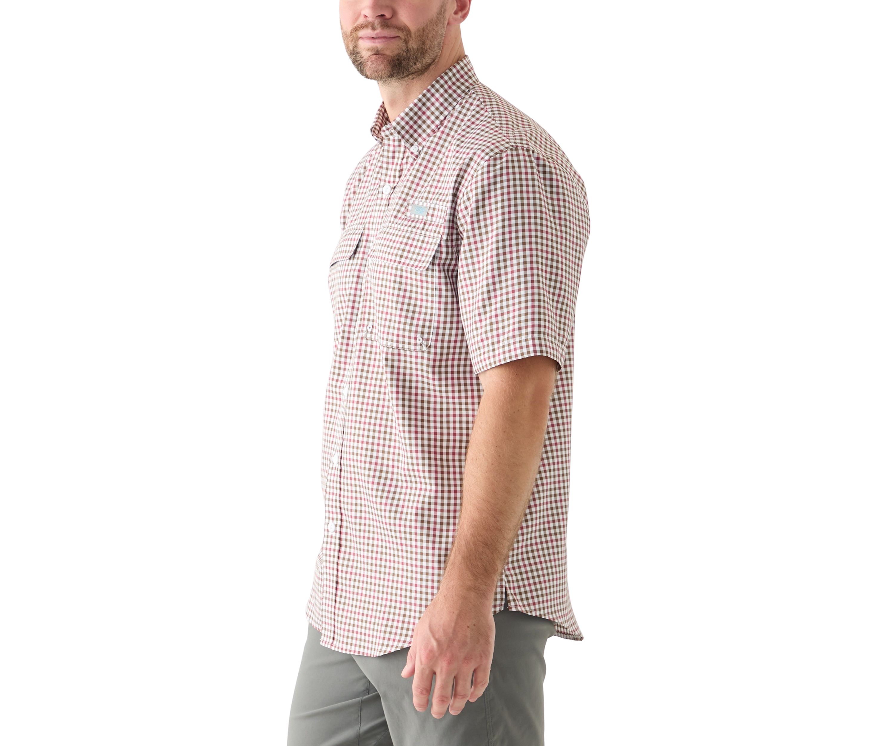Short Sleeve Yarn Dyed Fishing Shirt