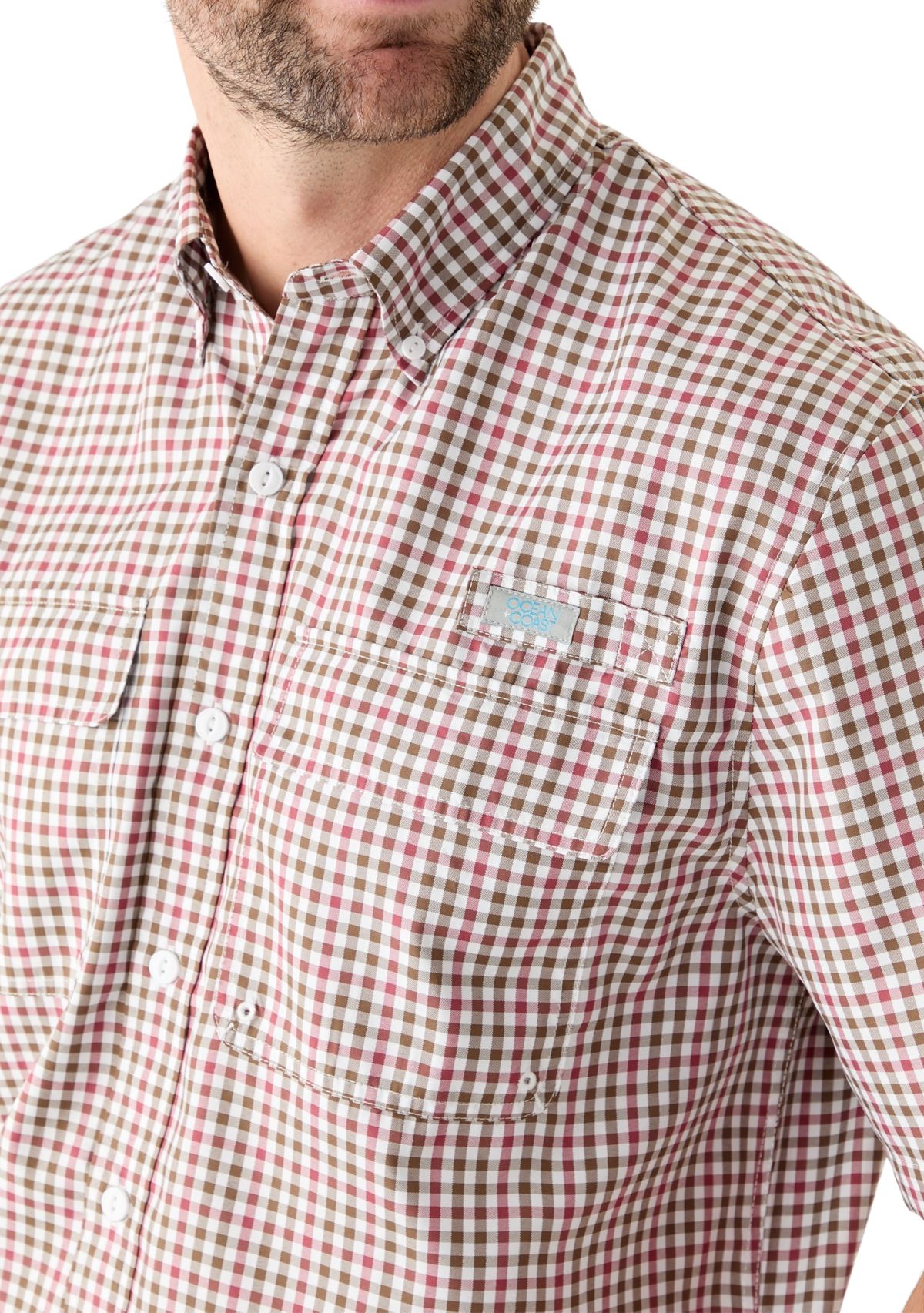 Short Sleeve Yarn Dyed Fishing Shirt