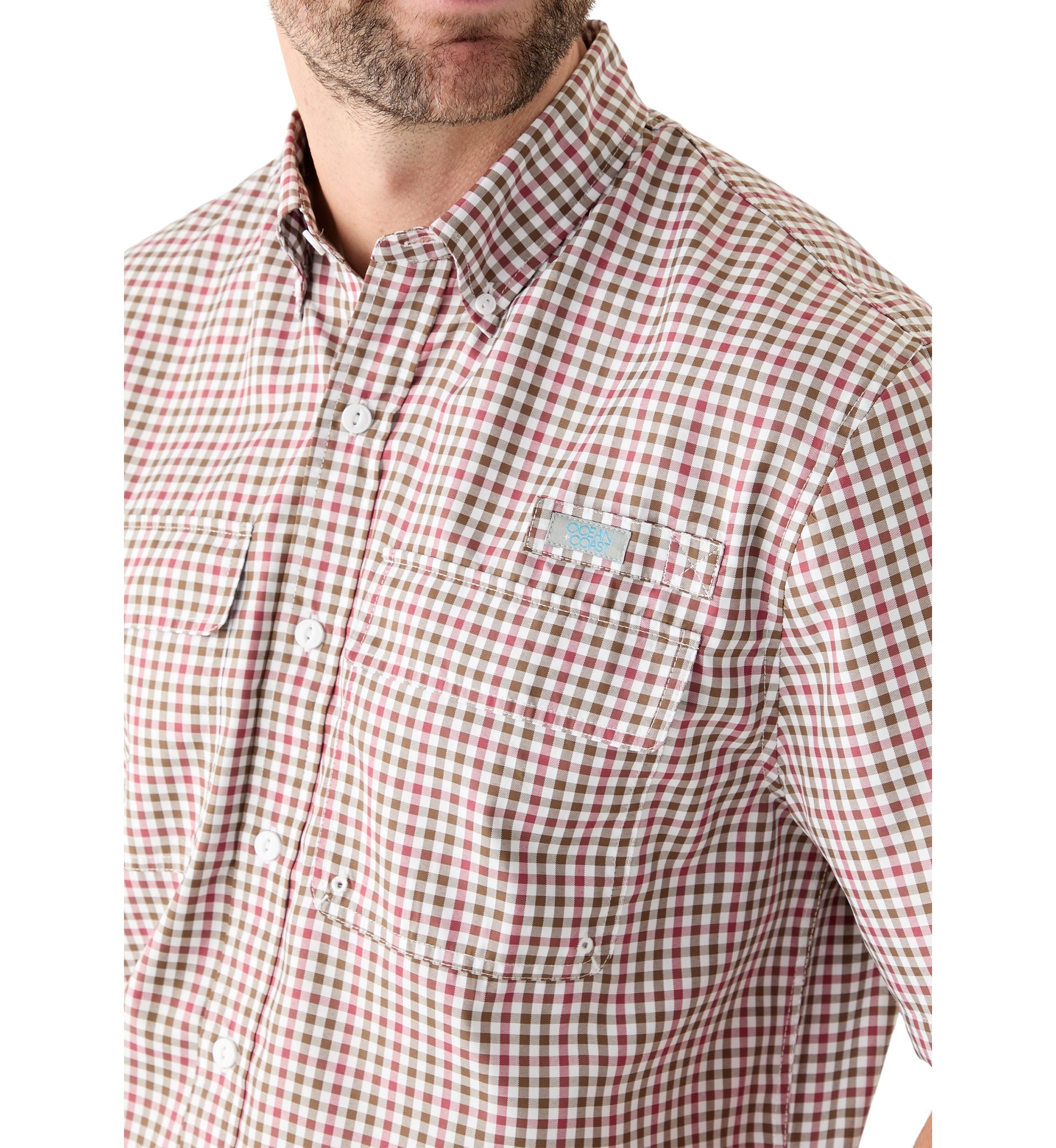 Short Sleeve Yarn Dyed Fishing Shirt