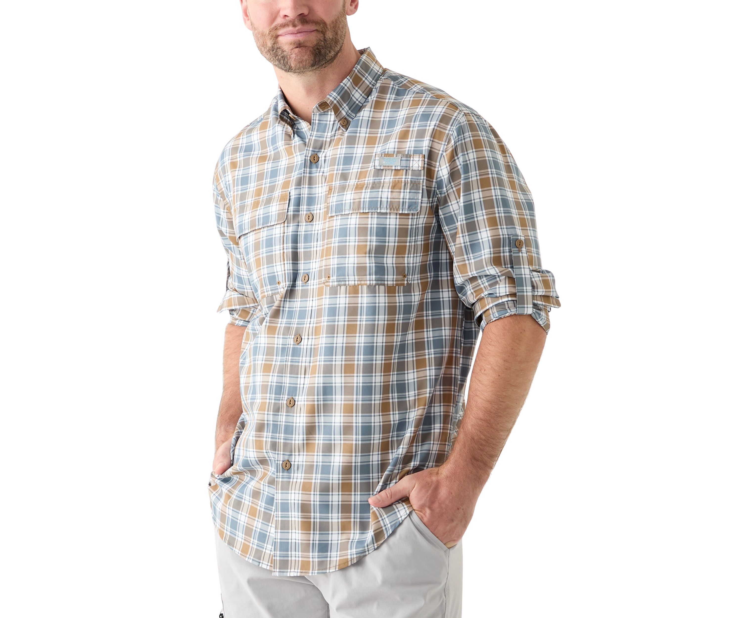 Long Sleeve Yarn Dyed Fishing Shirt