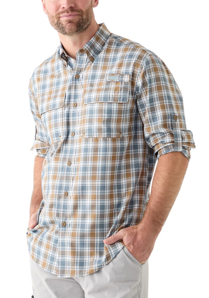 Long Sleeve Yarn Dyed Fishing Shirt