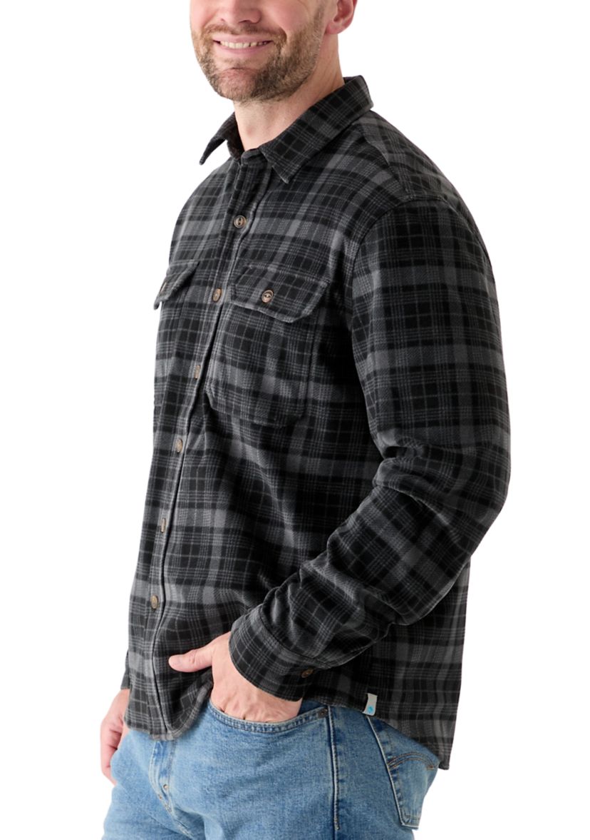 Polar Plaid Printed Shirt Jacket