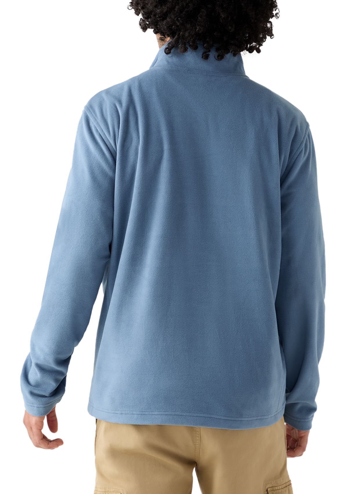 Mens Polar Fleece Quarter Snap Pullover