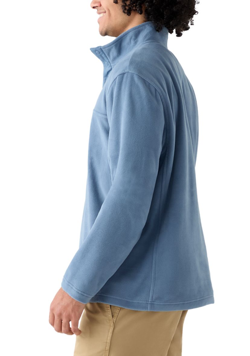 Mens Polar Fleece Quarter Snap Pullover
