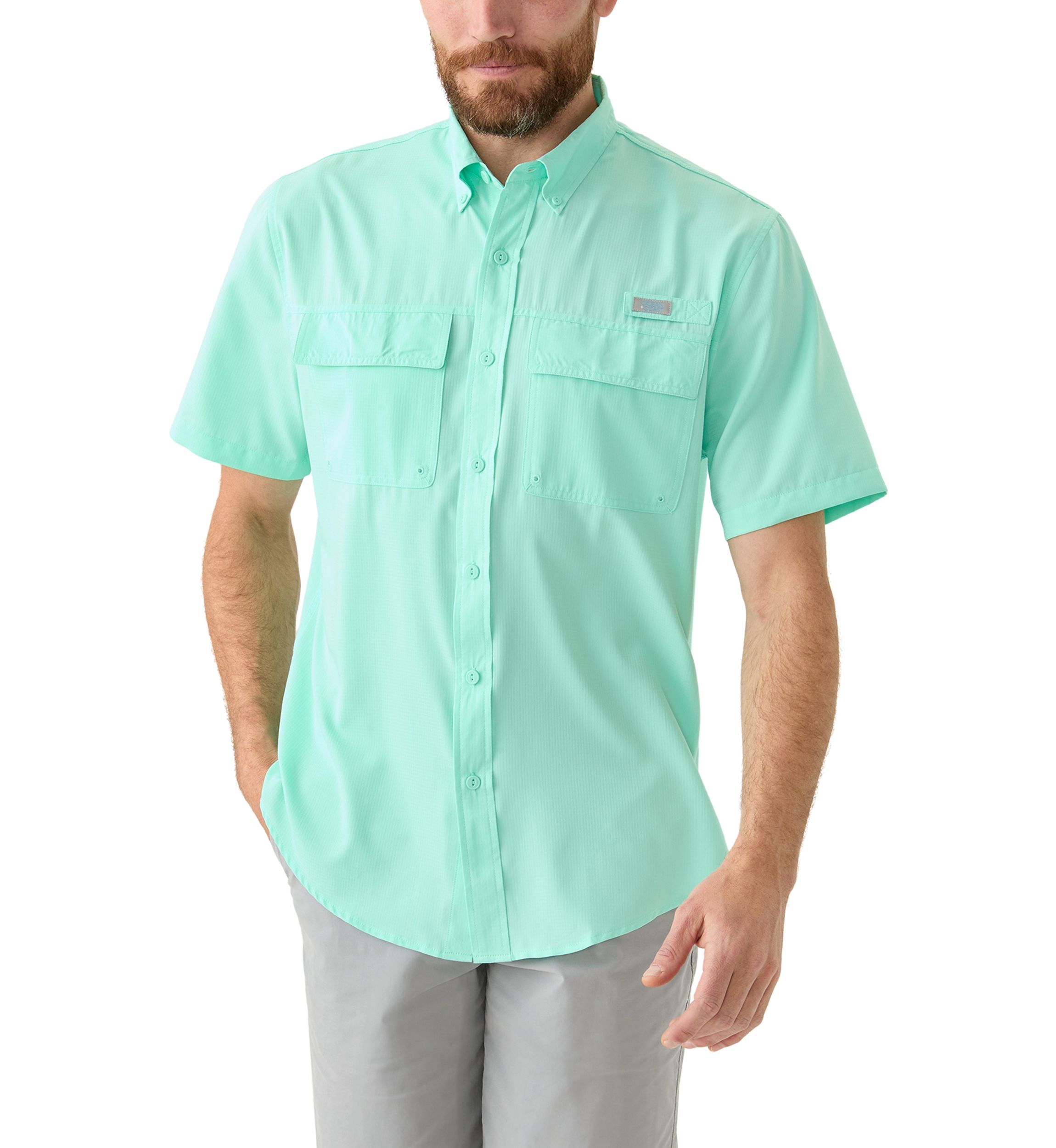 Short Sleeve Solid Fishing Shirt 