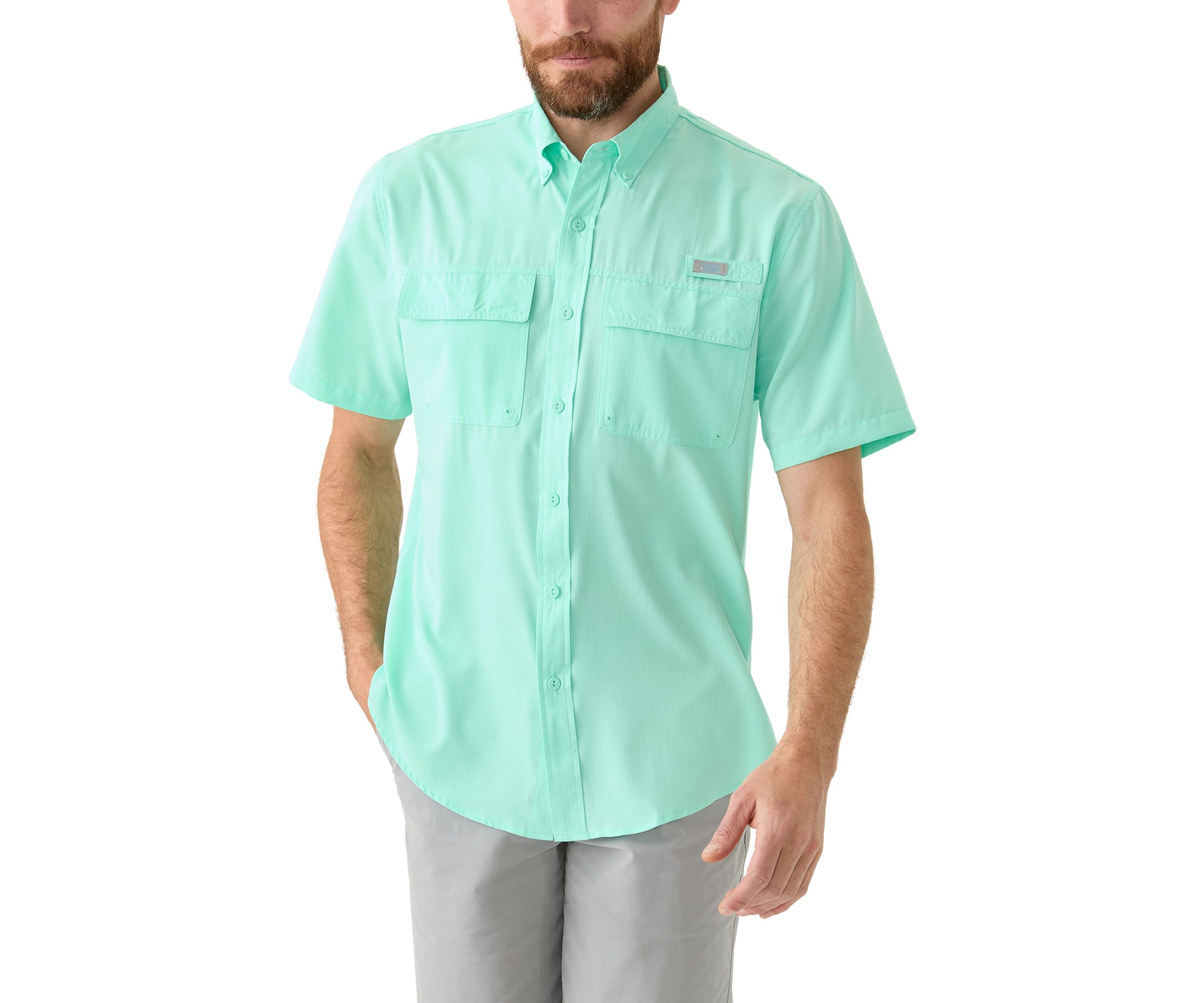 Short Sleeve Solid Fishing Shirt 