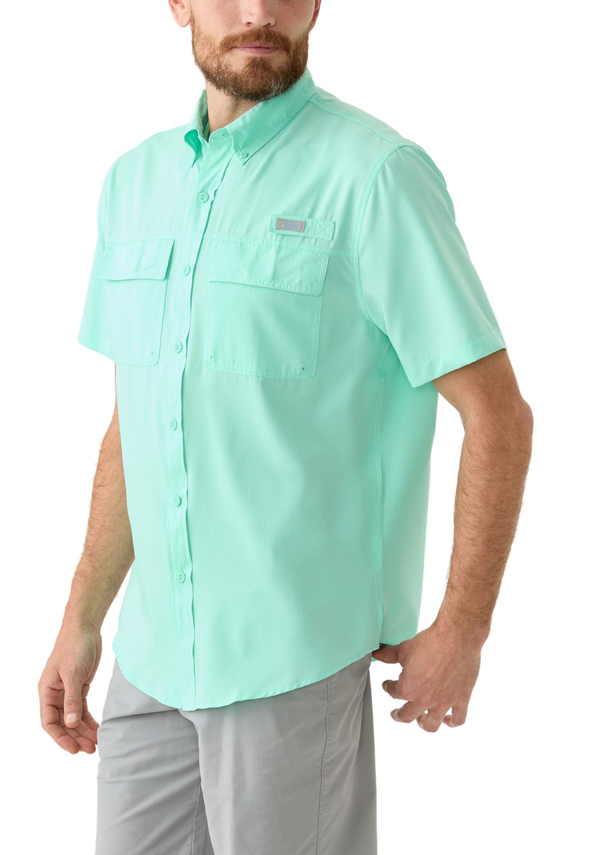 Short Sleeve Solid Fishing Shirt 