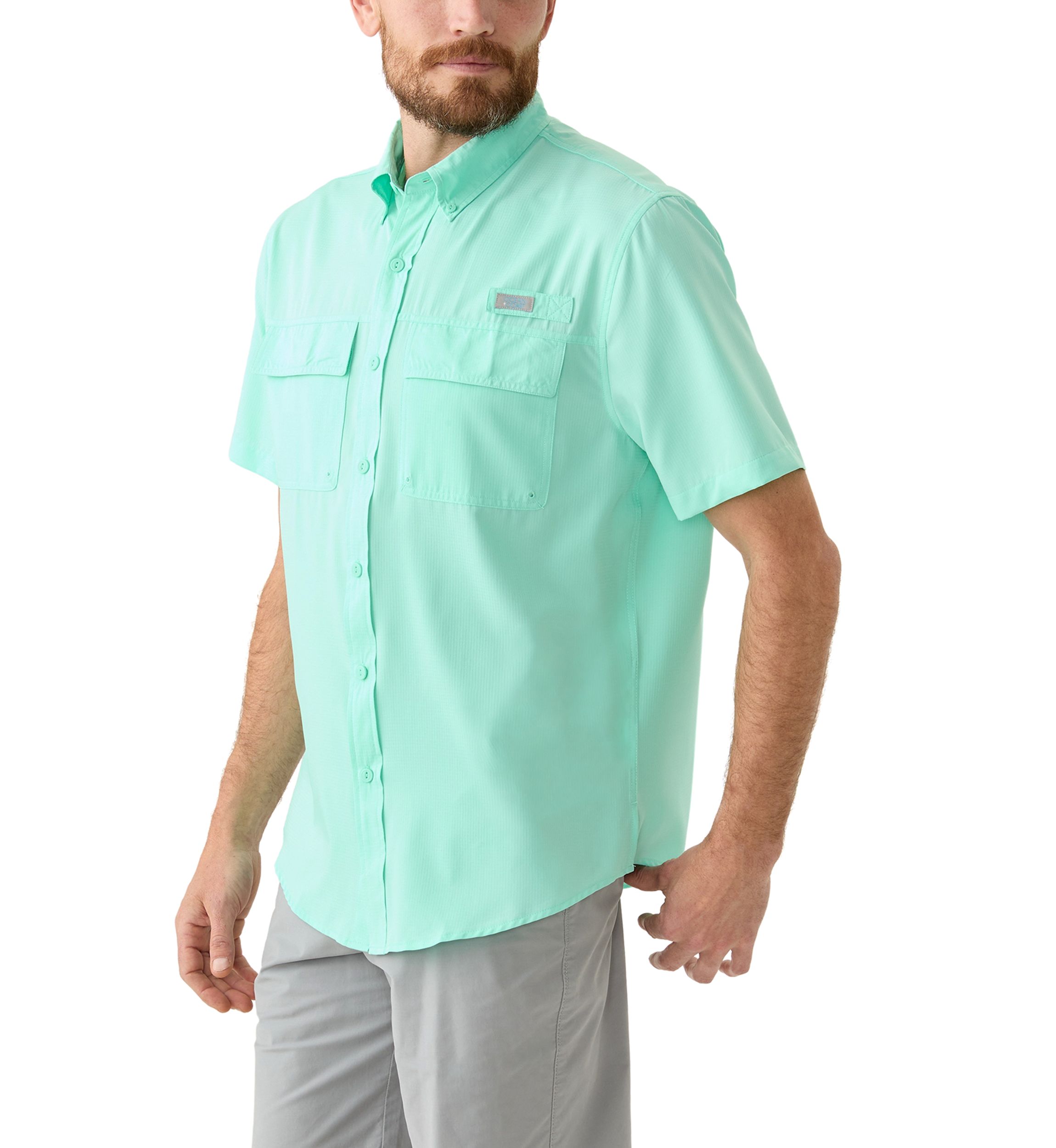 Short Sleeve Solid Fishing Shirt 