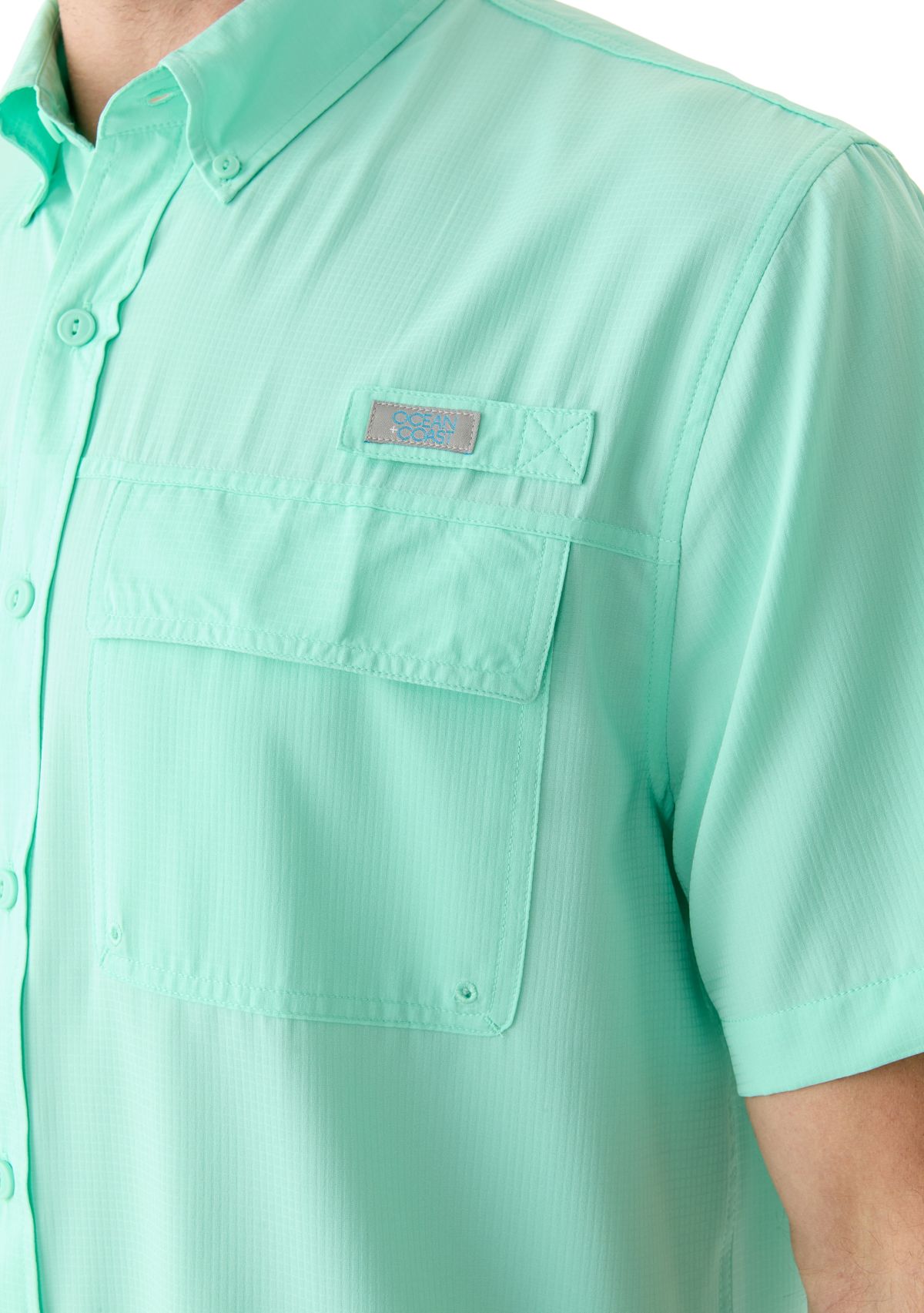 Short Sleeve Solid Fishing Shirt 