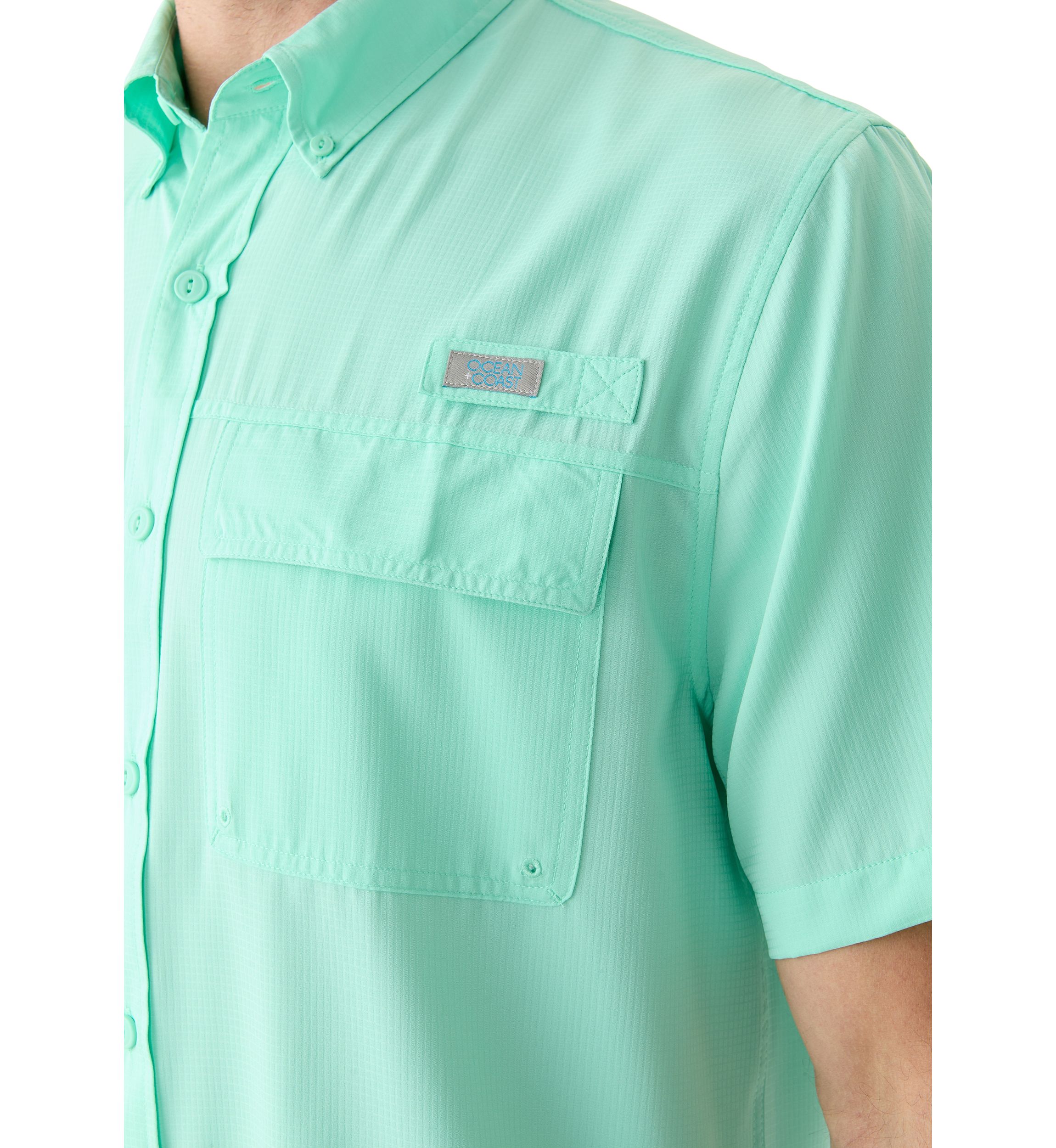 Short Sleeve Solid Fishing Shirt 